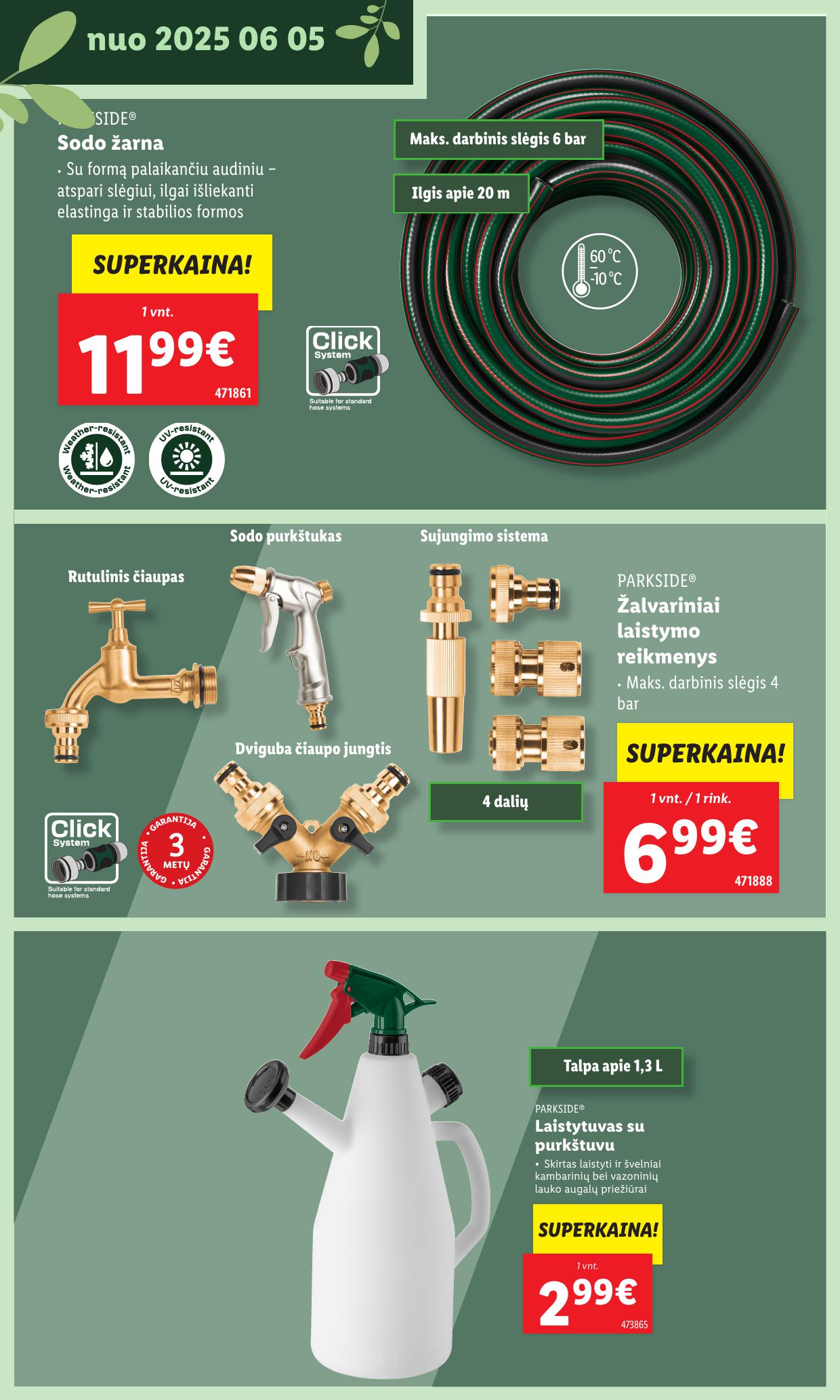 LIDL katalogas "Švenčiame sodą" galioja nuo 2025.05.12