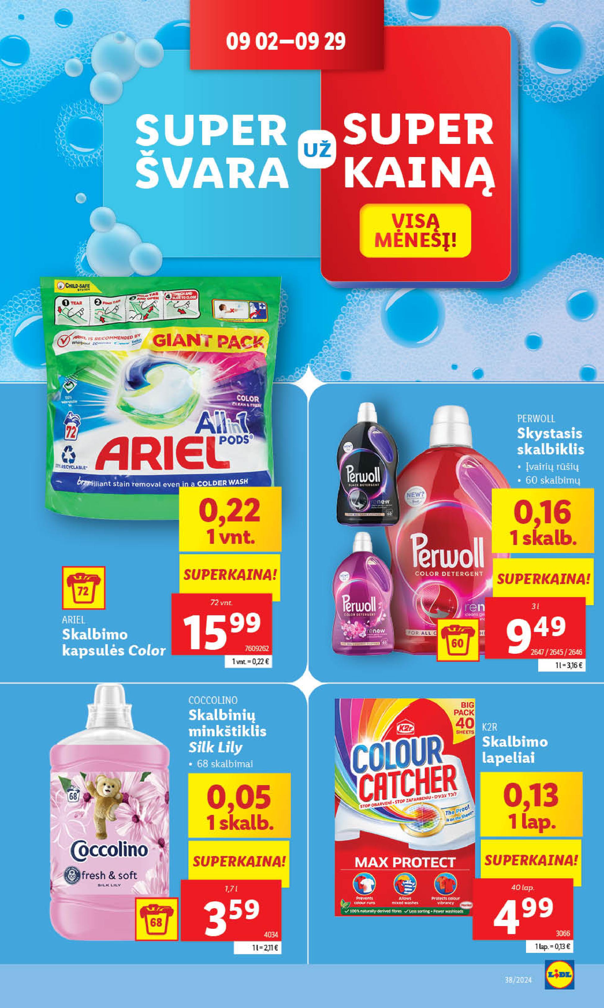 Naujausias LIDL kaininis katalogas 2024.09.16 - 2024.09.22