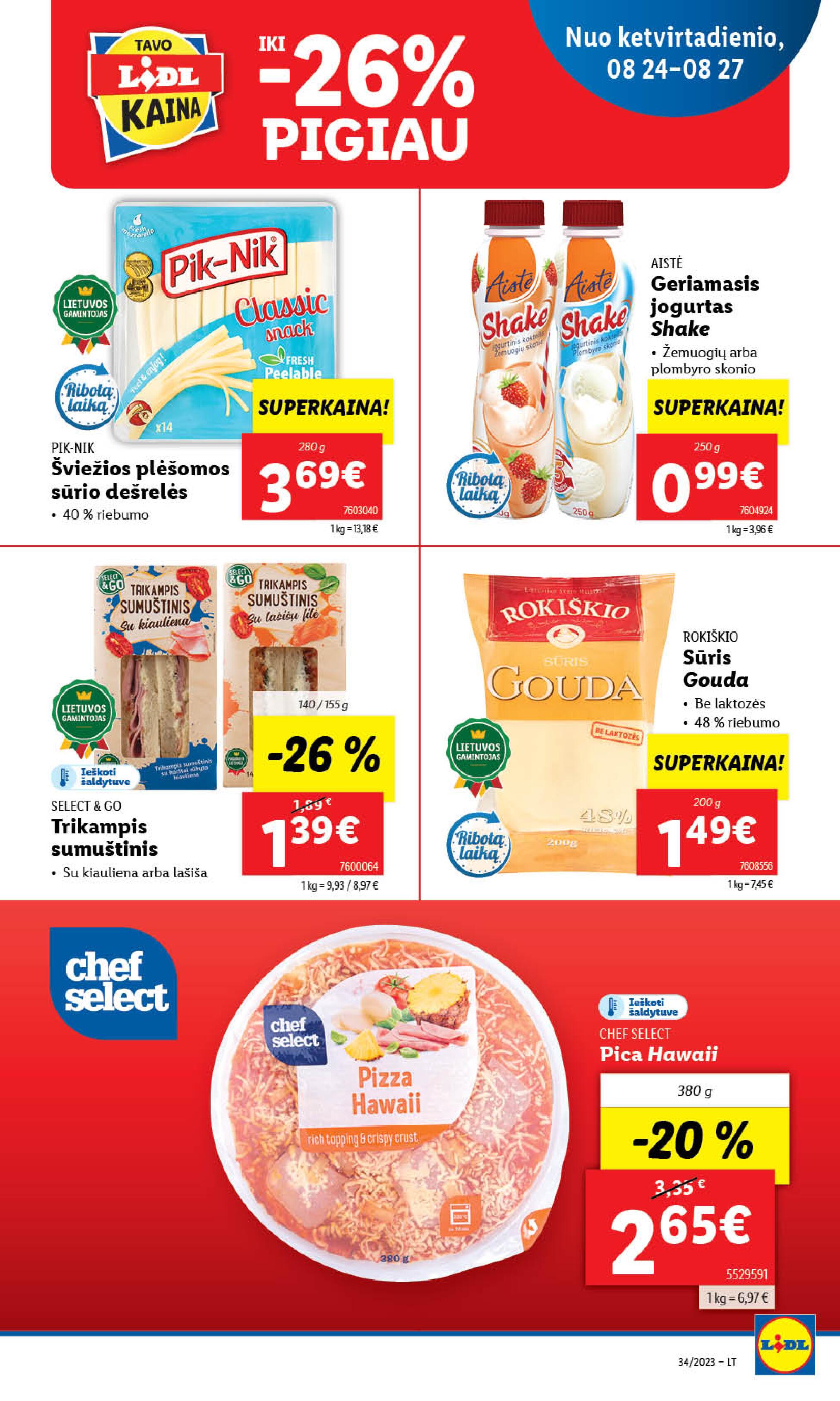 Naujausias LIDL kaininis katalogas 2023.08.21 - 2023.08.27