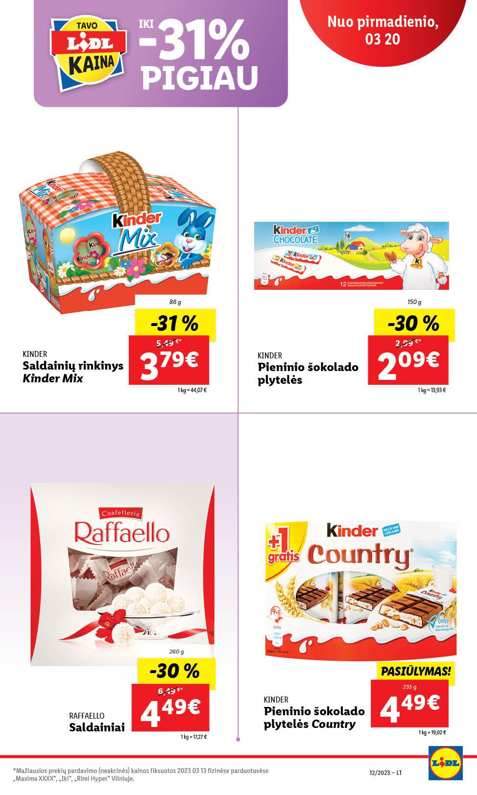 LIDL akcijų ir nuolaidų leidinys 2023.03.20 - 2023.03.26