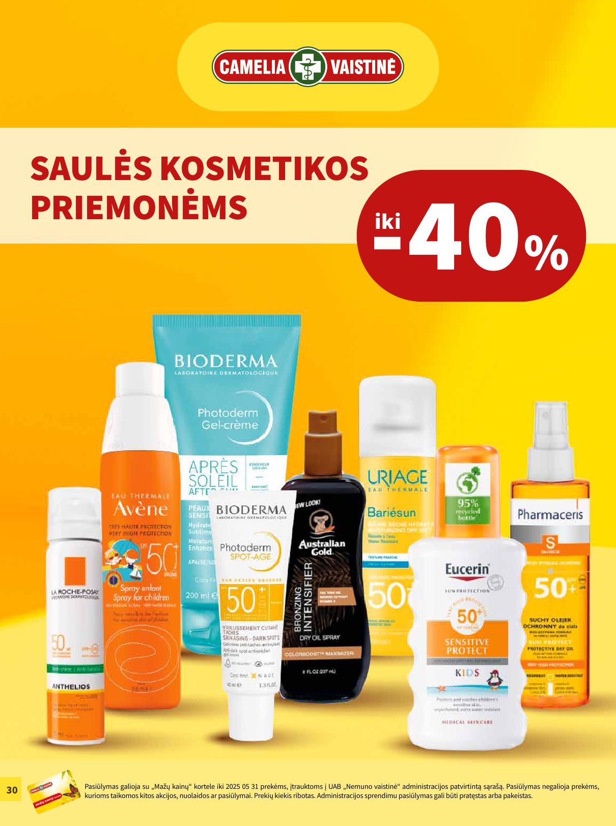 CAMELIA vaistinės akcijų leidinys 2025.05.01 - 2025.05.31
