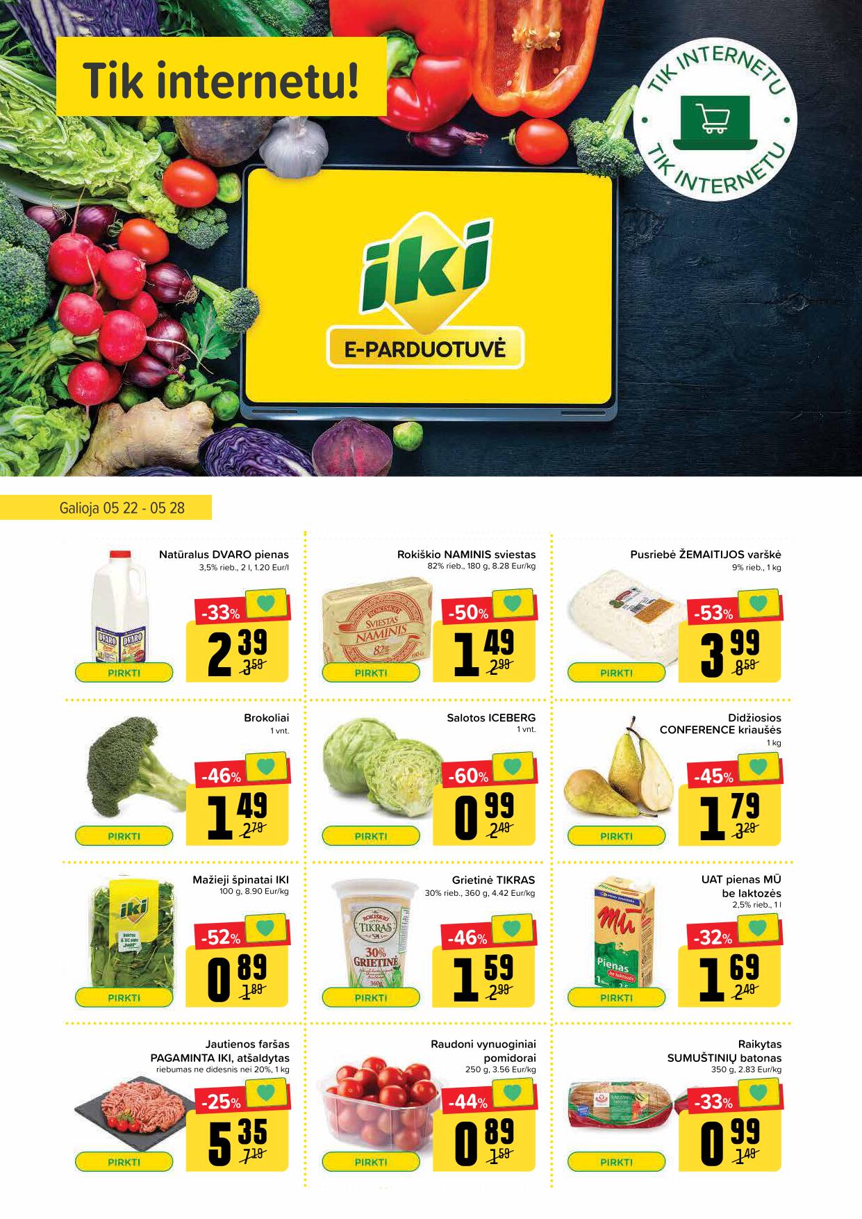 Naujausias IKI kaininis katalogas 2023.05.22 - 2023.05.28