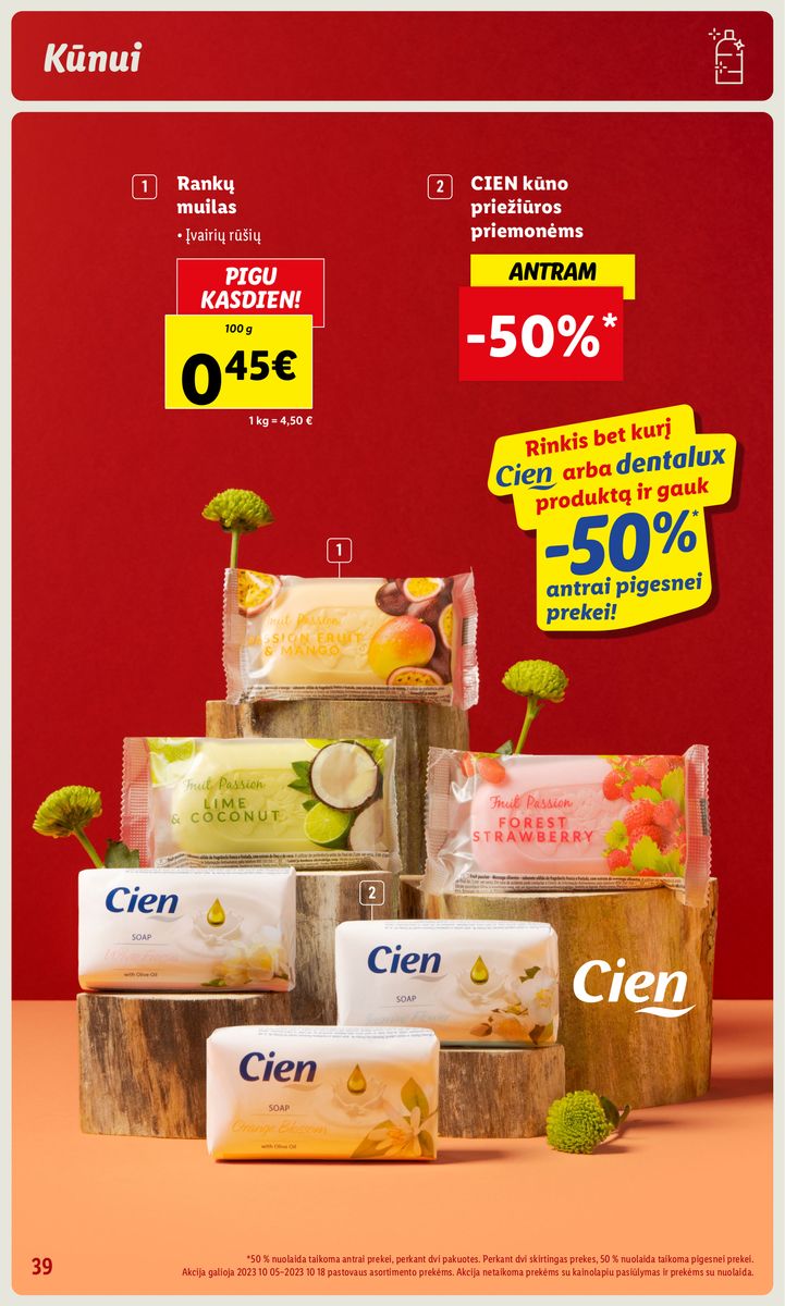 LIDL prekių katalogas "Grožio festivalis" galioja nuo 2023.10.05
