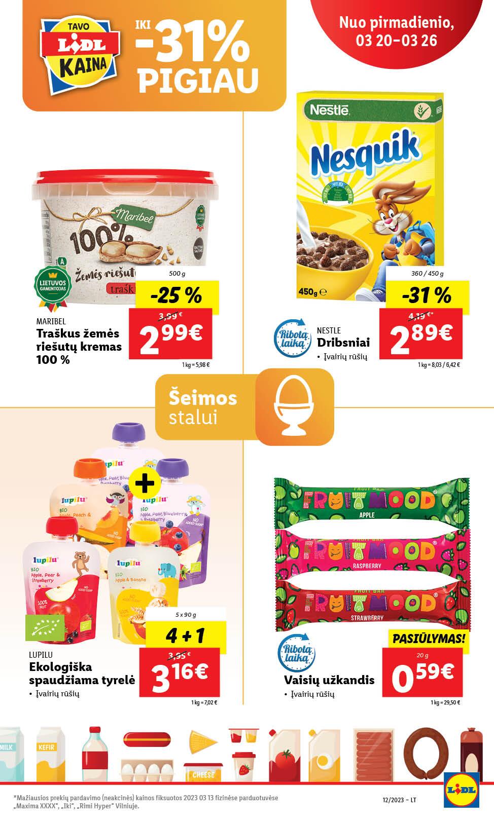 Naujausias LIDL kaininis katalogas 2023.03.20 - 2023.03.26