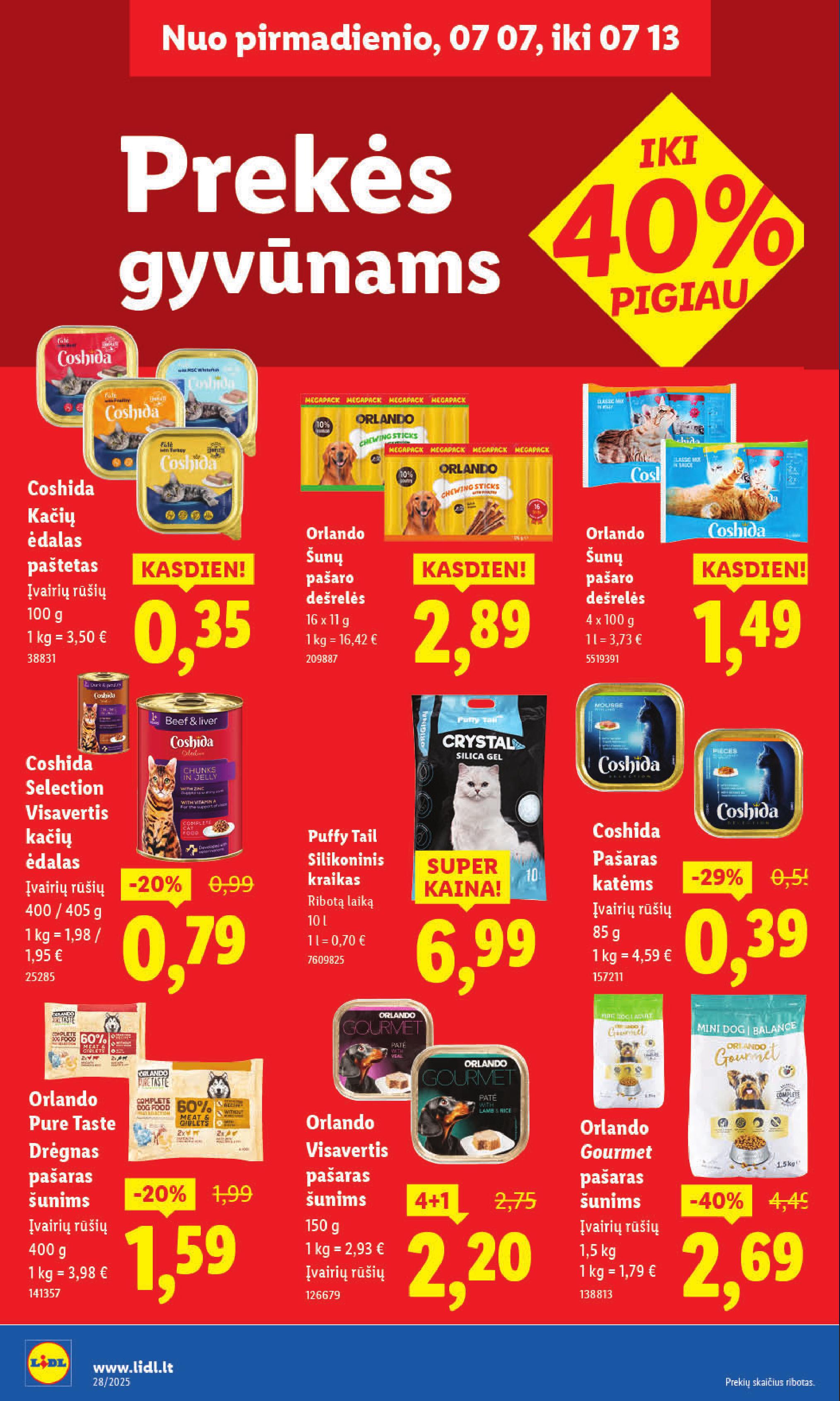 Naujausias LIDL kaininis katalogas 2025.07.07 - 2025.07.13