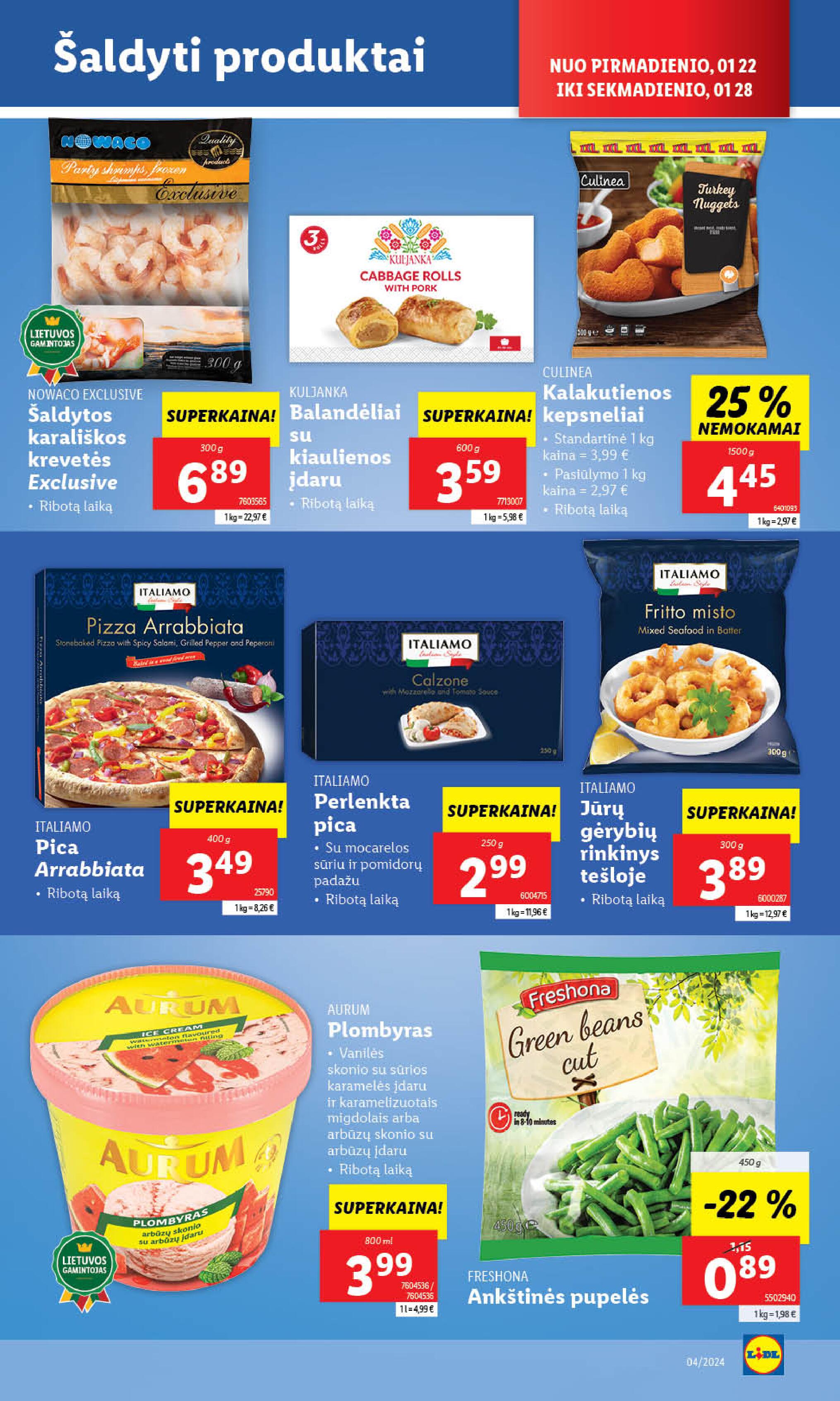 Naujausias LIDL kaininis katalogas 2024.01.22 - 2024.01.28