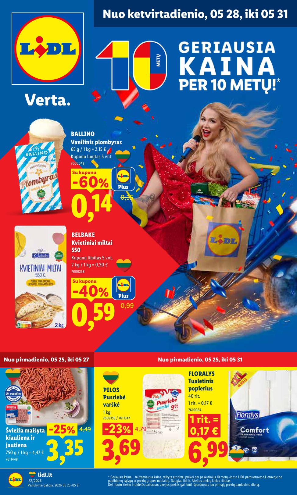 Naujausias LIDL kaininis katalogas 2026.05.25 - 2026.05.31