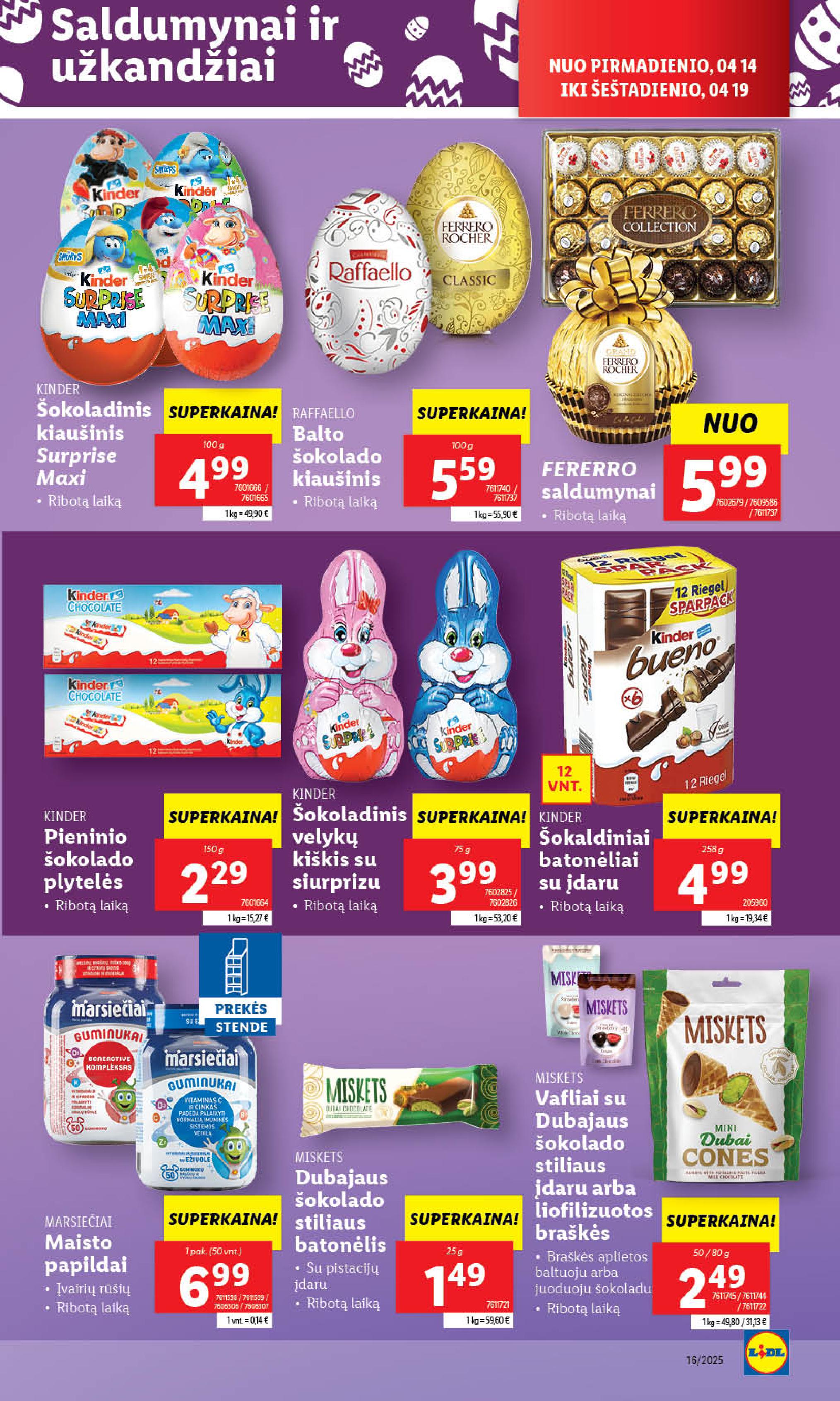 Naujausias LIDL kaininis katalogas 2025.04.14 - 2025.04.19