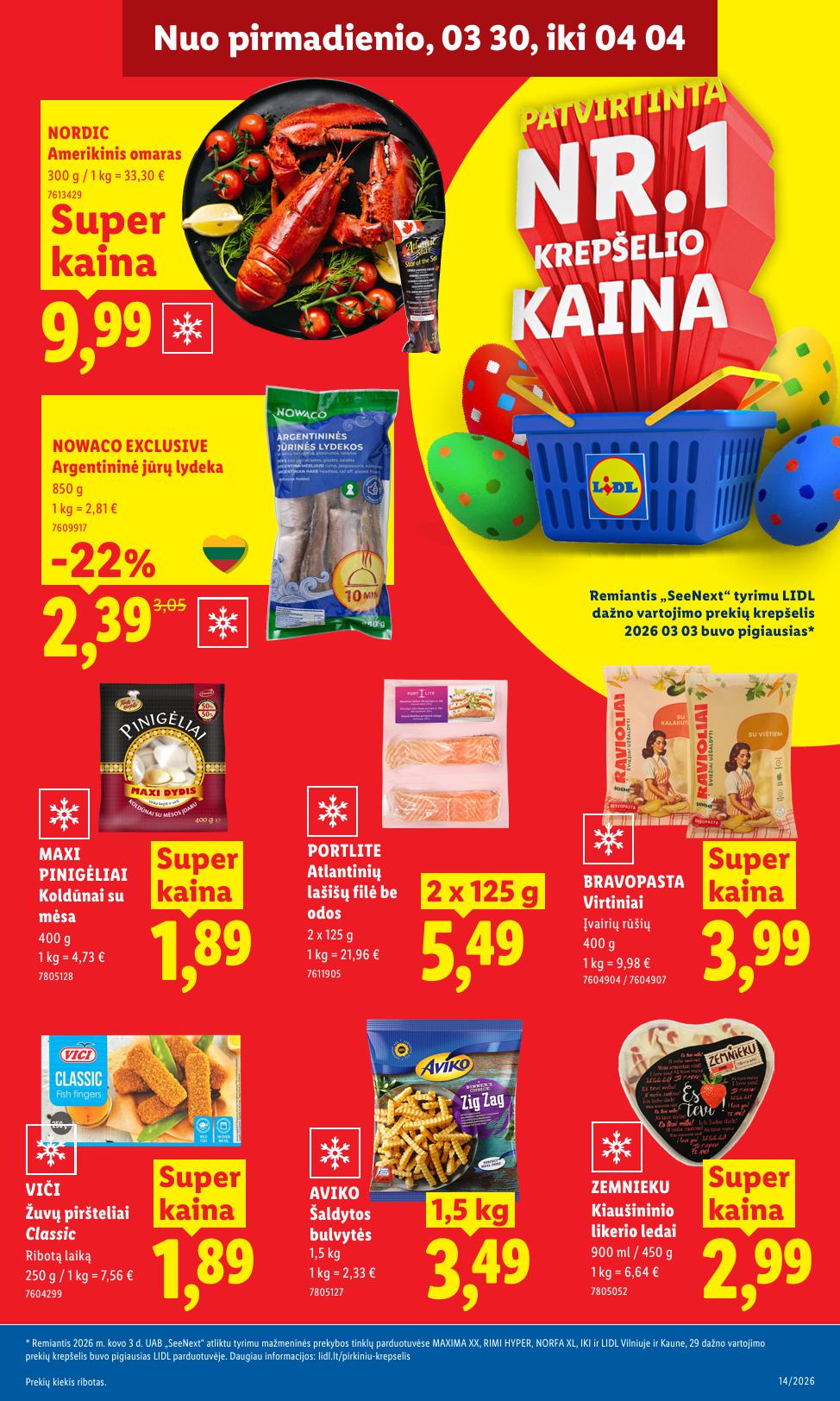 Naujausias LIDL kaininis katalogas 2026.03.30 - 2026.04.04