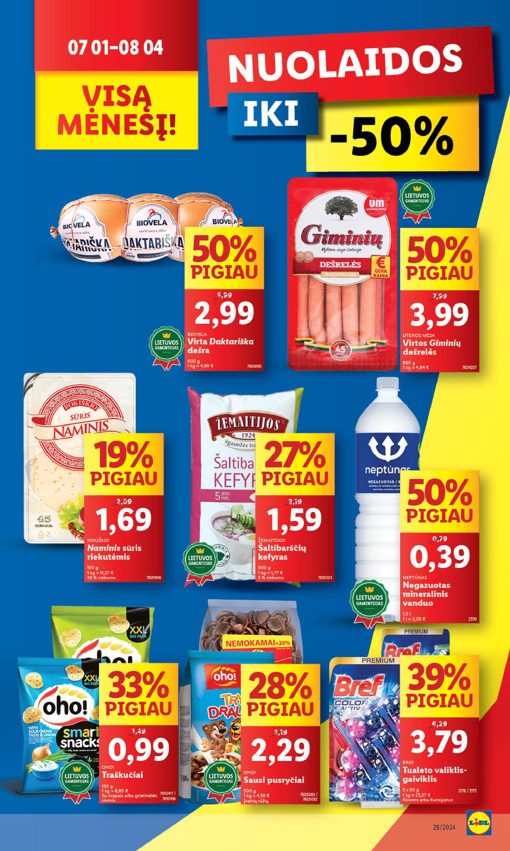 Naujausias LIDL kaininis katalogas 2024.07.15 - 2024.07.21