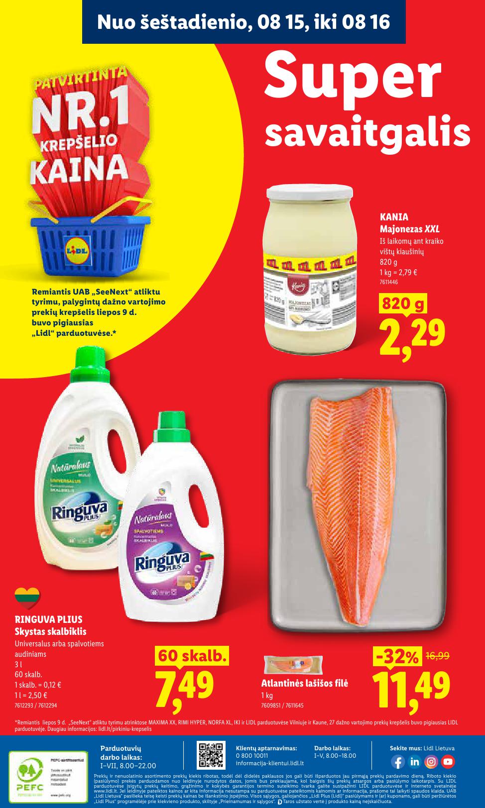 Naujausias LIDL kaininis katalogas 2026.08.10 - 2026.08.16