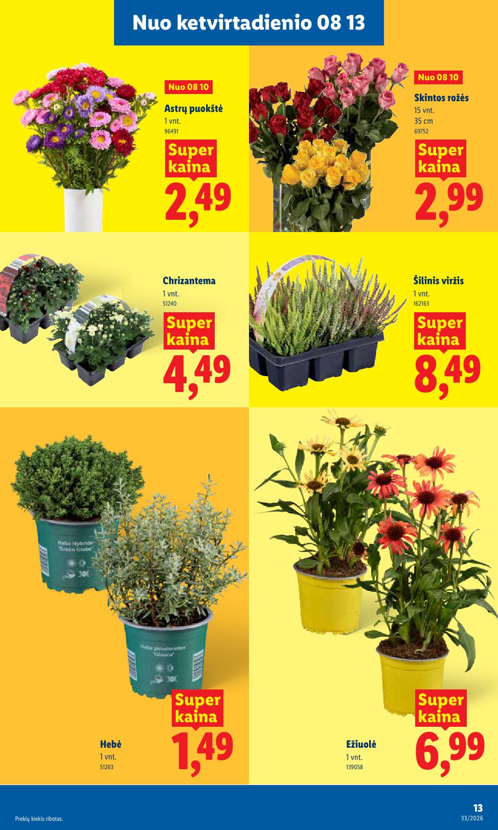 Naujausias LIDL kaininis katalogas 2026.08.10 - 2026.08.16