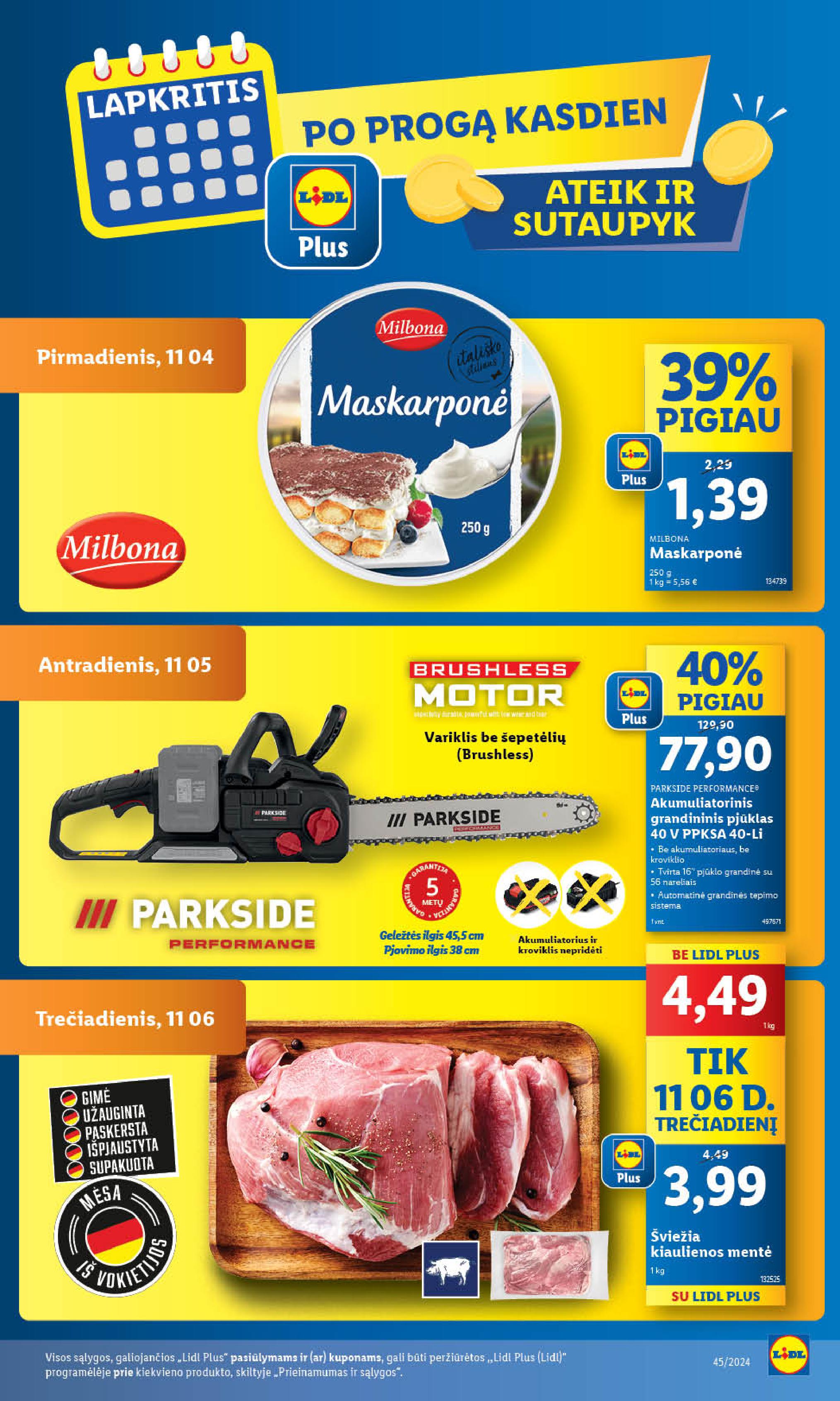 Naujausias LIDL kaininis katalogas 2024.11.04 - 2024.11.10