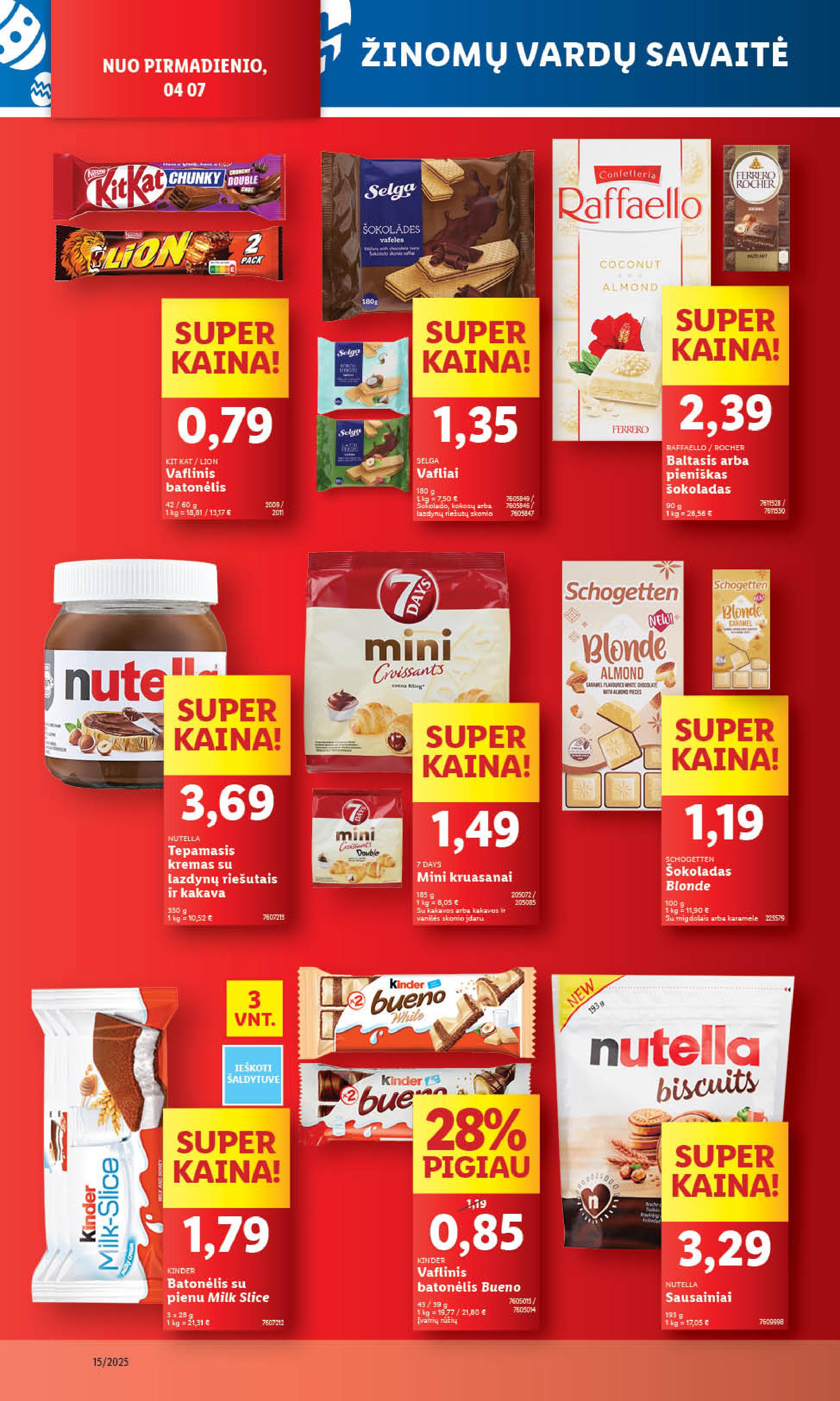 Naujausias LIDL kaininis katalogas 2025.04.07 - 2025.04.13