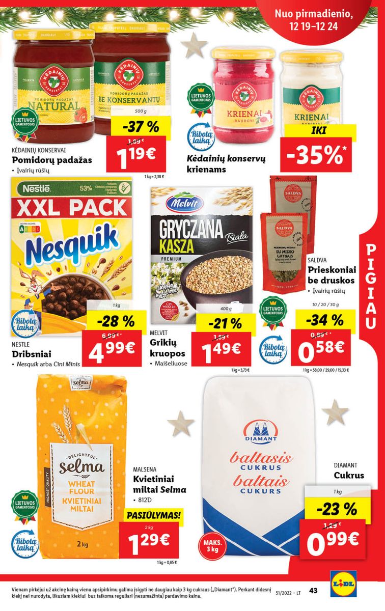 Naujausias LIDL kaininis katalogas 2022.12.19 - 2022.12.25
