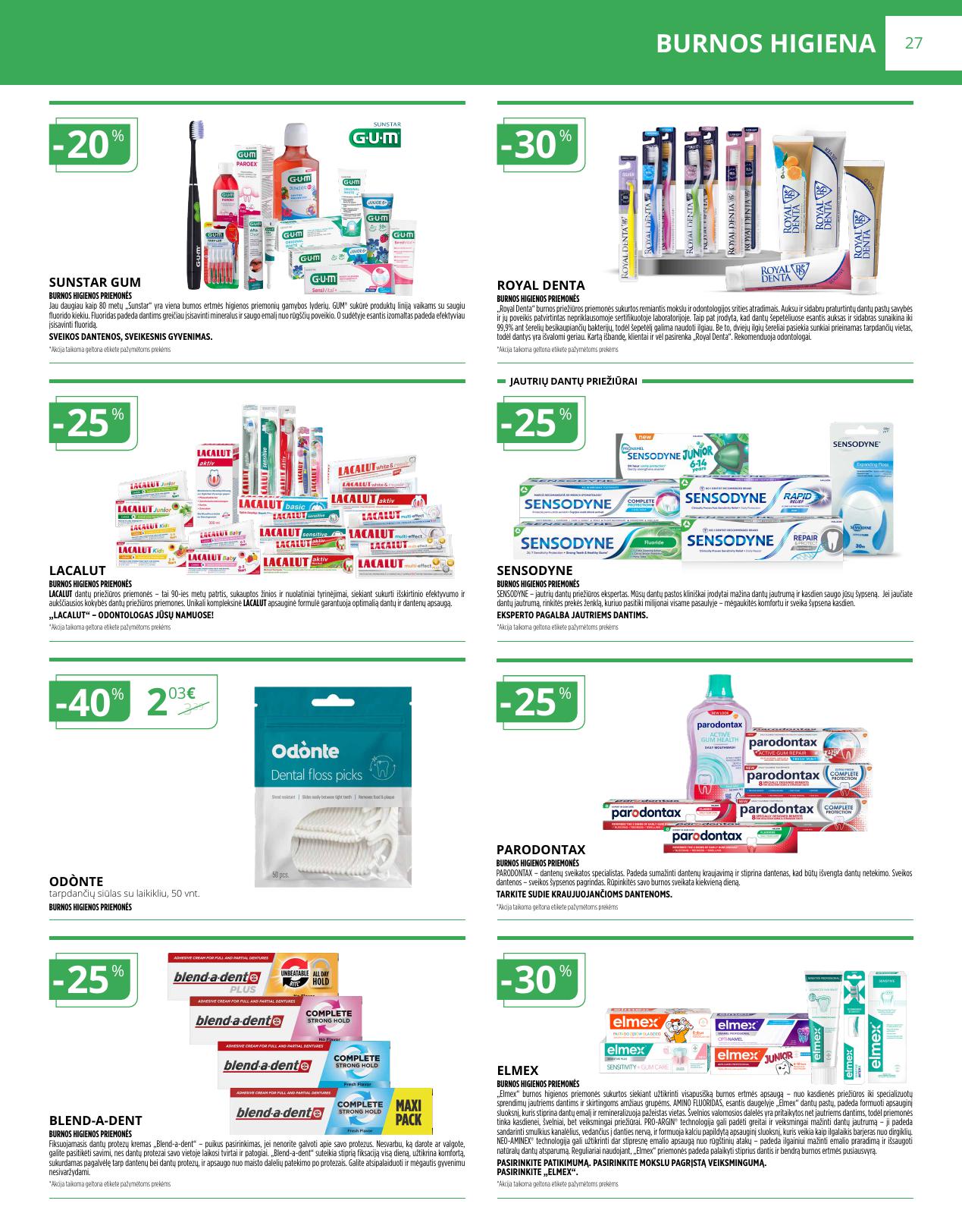 NORFOS vaistinės akcijų ir nuolaidų leidinys 2026.03.01 - 2026.03.31