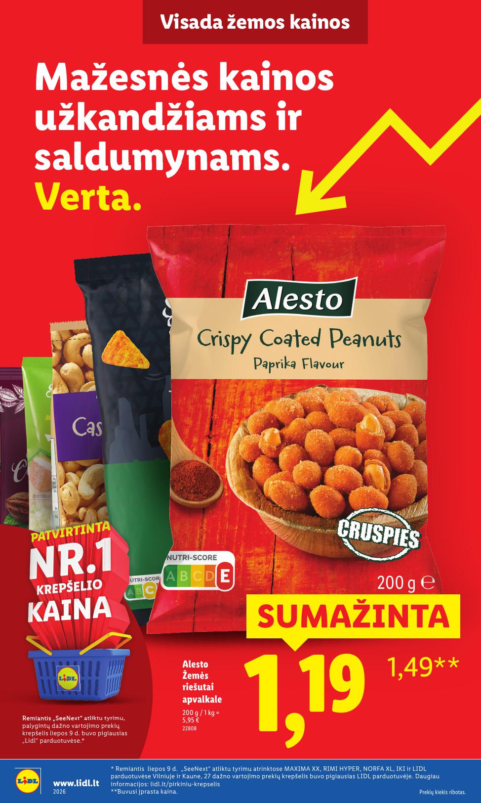 LIDL nuolaidų katalogas "Nr.1 Pažadas Jums"