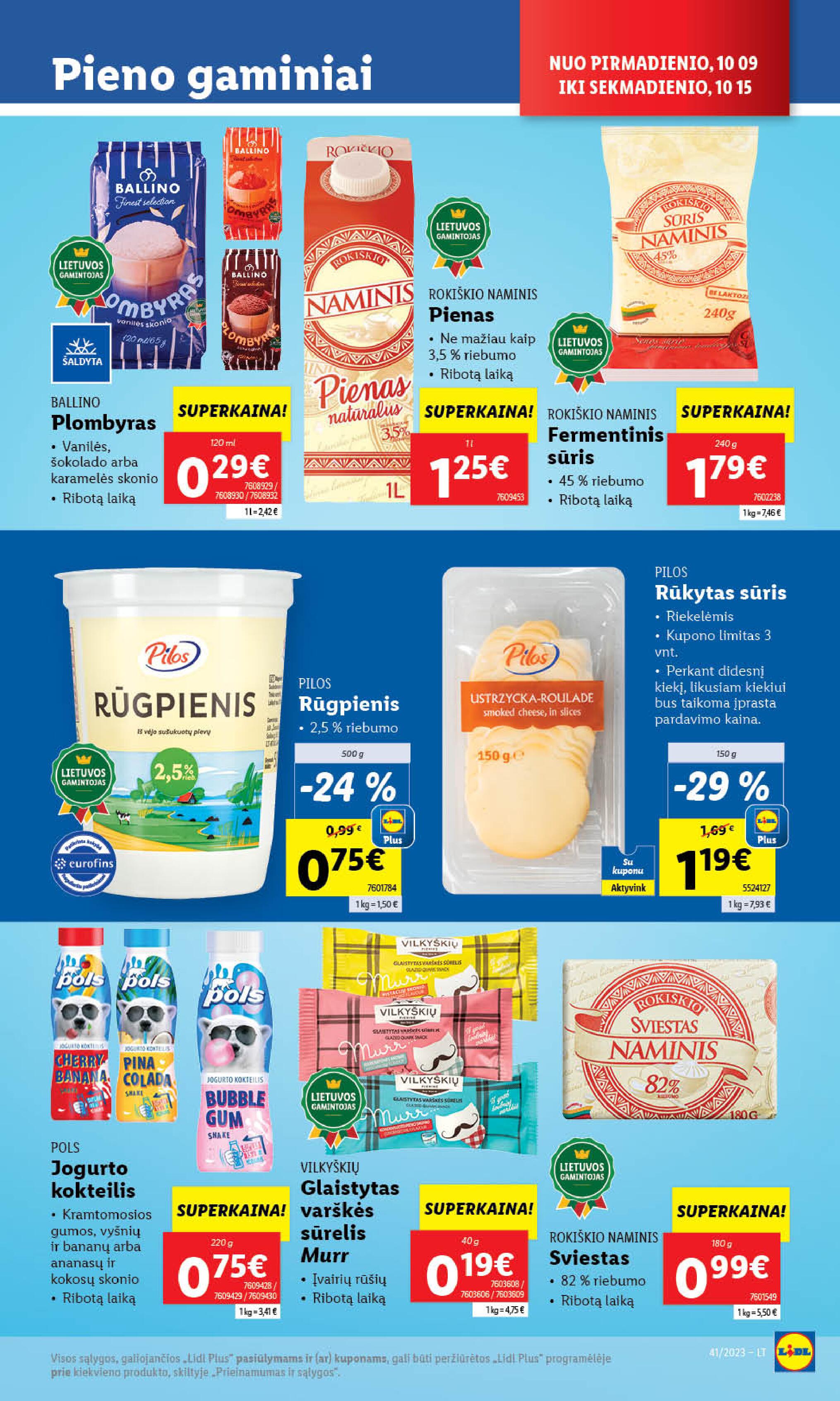Naujausias LIDL kaininis katalogas 2023.10.09 - 2023.10.15