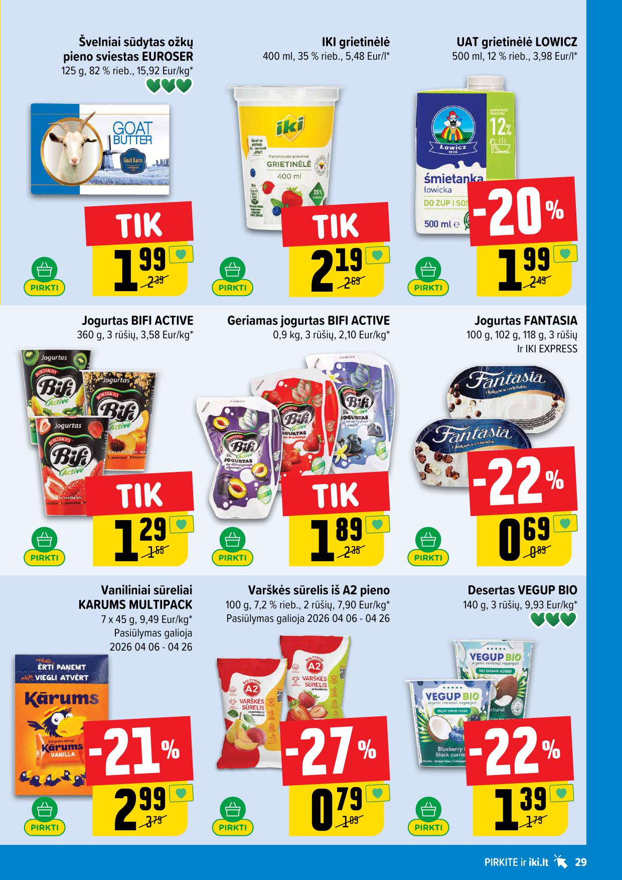 Naujausias IKI kaininis katalogas 2026.04.06 - 2026.04.12