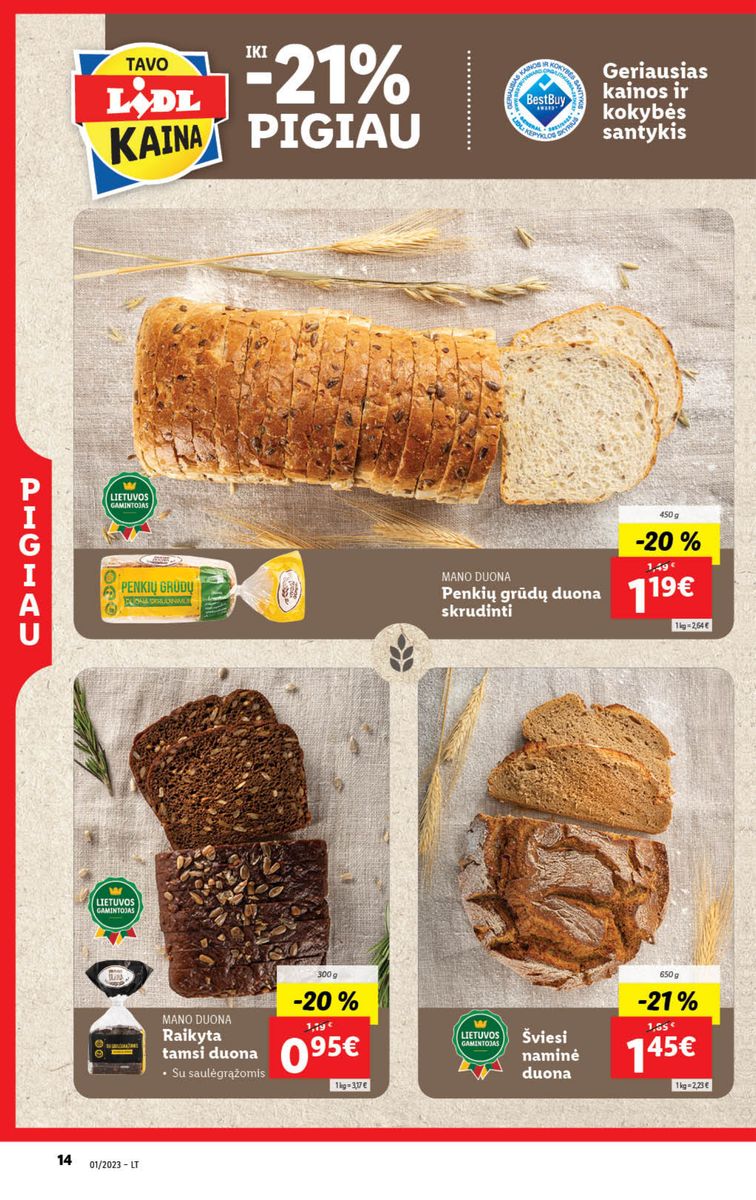 Naujausias LIDL kaininis katalogas 2023.01.02 - 2023.01.08