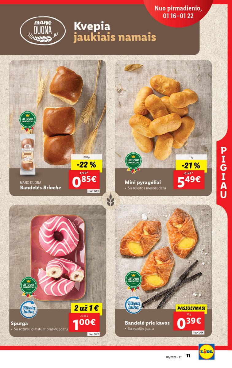 Naujausias LIDL kaininis katalogas 2023.01.16 - 2023.01.22