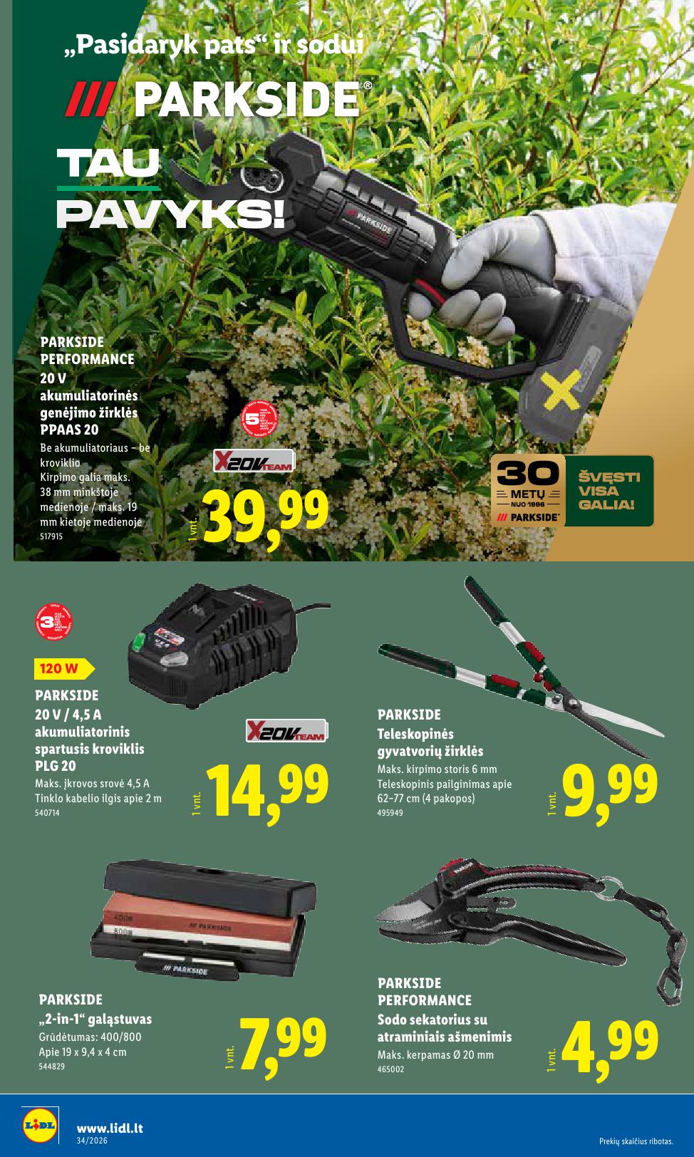 LIDL ne maisto prekių leidinys 2026.08.17 - 2026.08.23