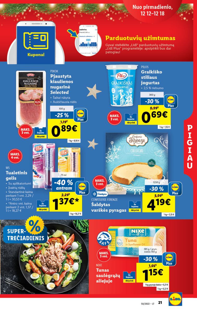 Naujausias LIDL kaininis katalogas 2022.12.12 - 2022.12.18