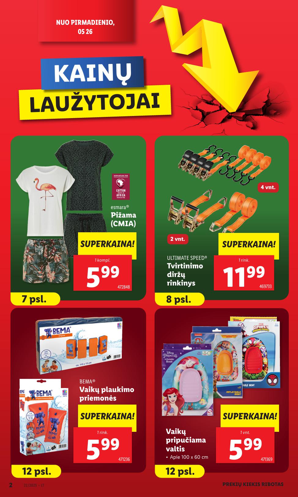 LIDL ne maisto prekių leidinys 2025.05.26 - 2025.06.01