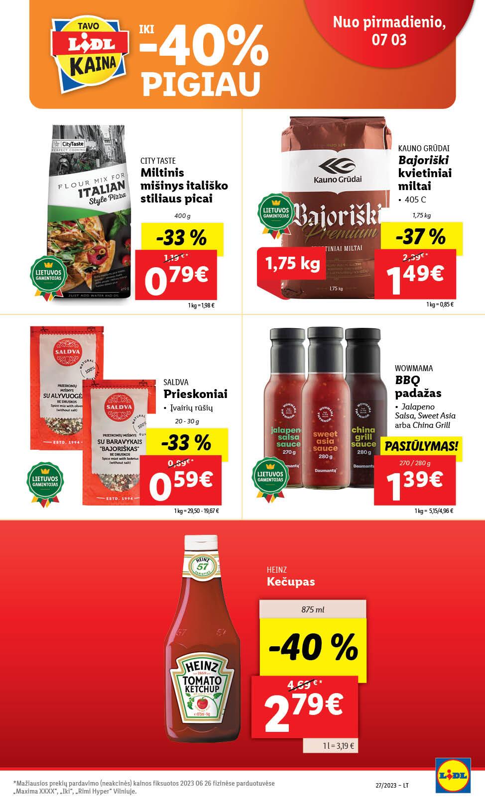 Naujausias LIDL kaininis katalogas 2023.07.03 - 2023.07.09