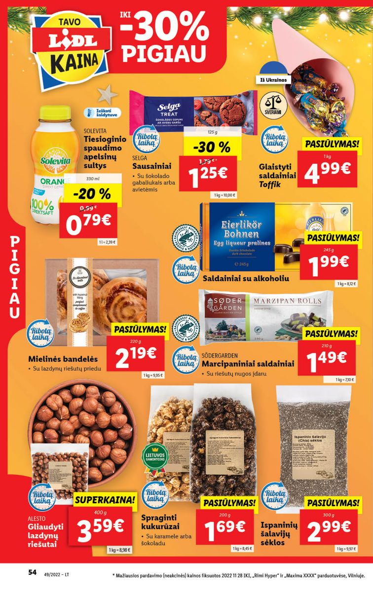 Naujausias LIDL kaininis katalogas 2022.12.05 - 2022.12.11