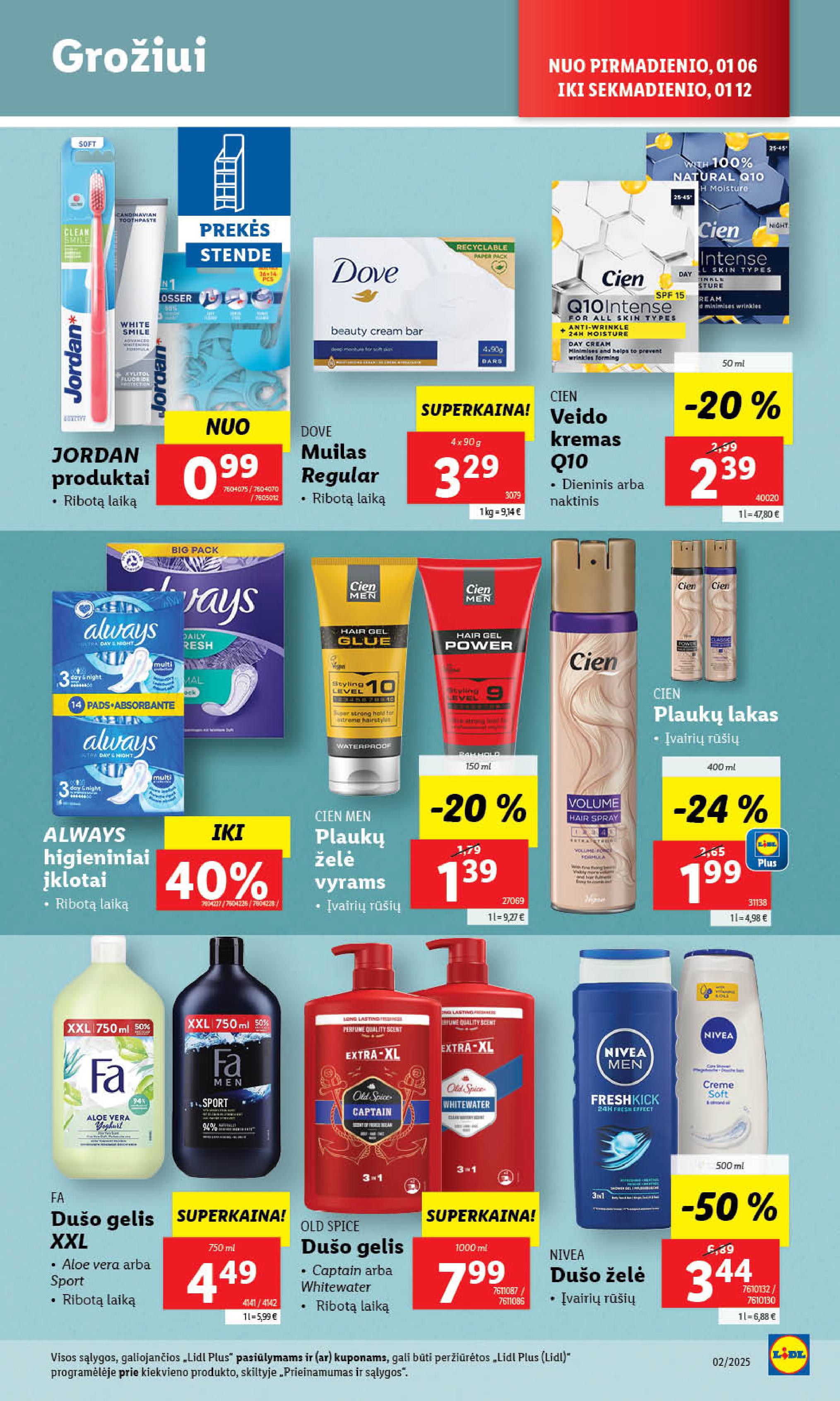 Naujausias LIDL kaininis katalogas 2025.01.06 - 2025.01.12