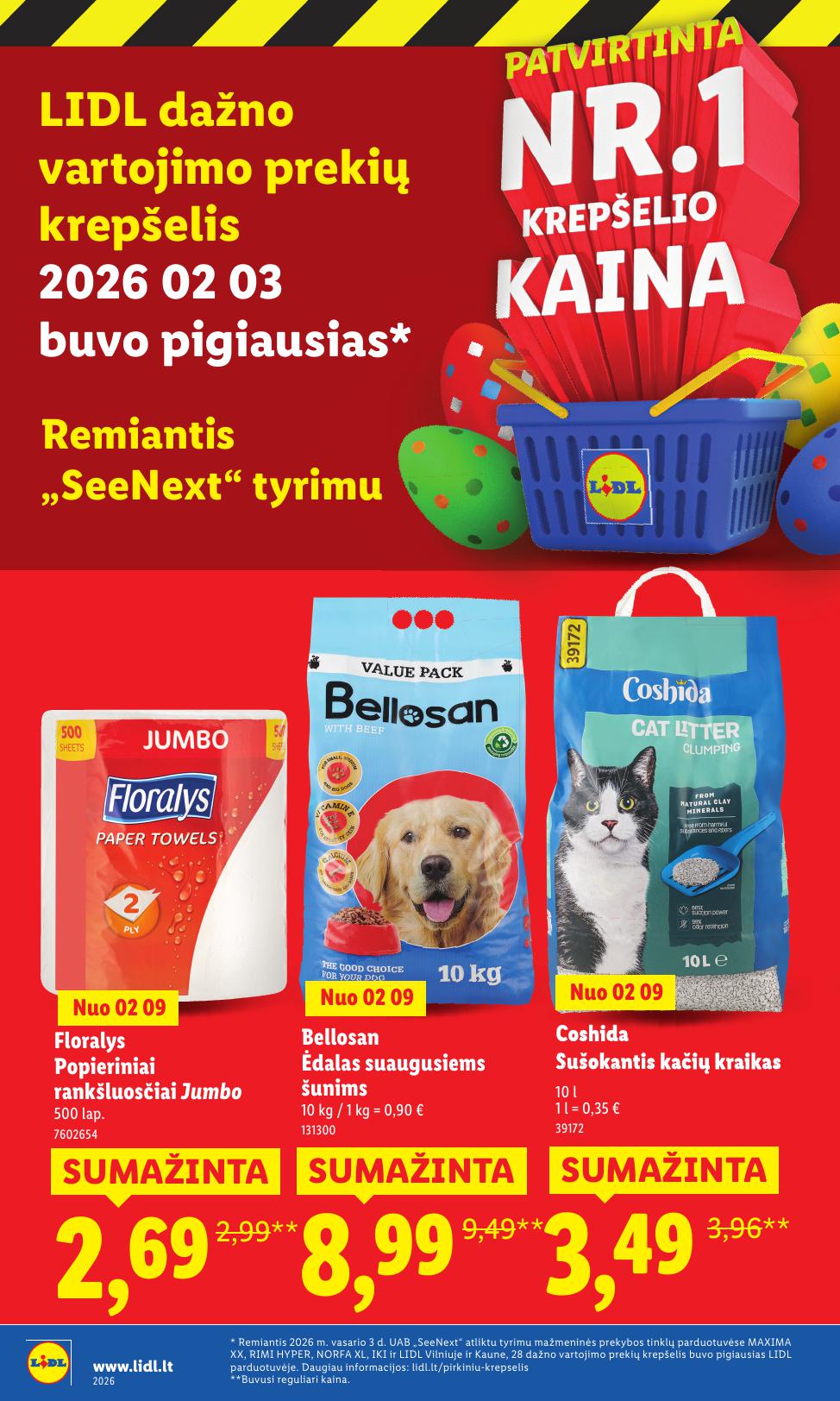 LIDL katalogas "Didysis kainų mažinimas"