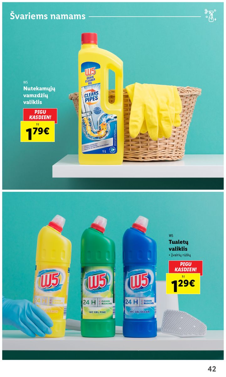 LIDL švaros prekių katalogas "Švaros festivalis" galioja nuo 2023.02.09