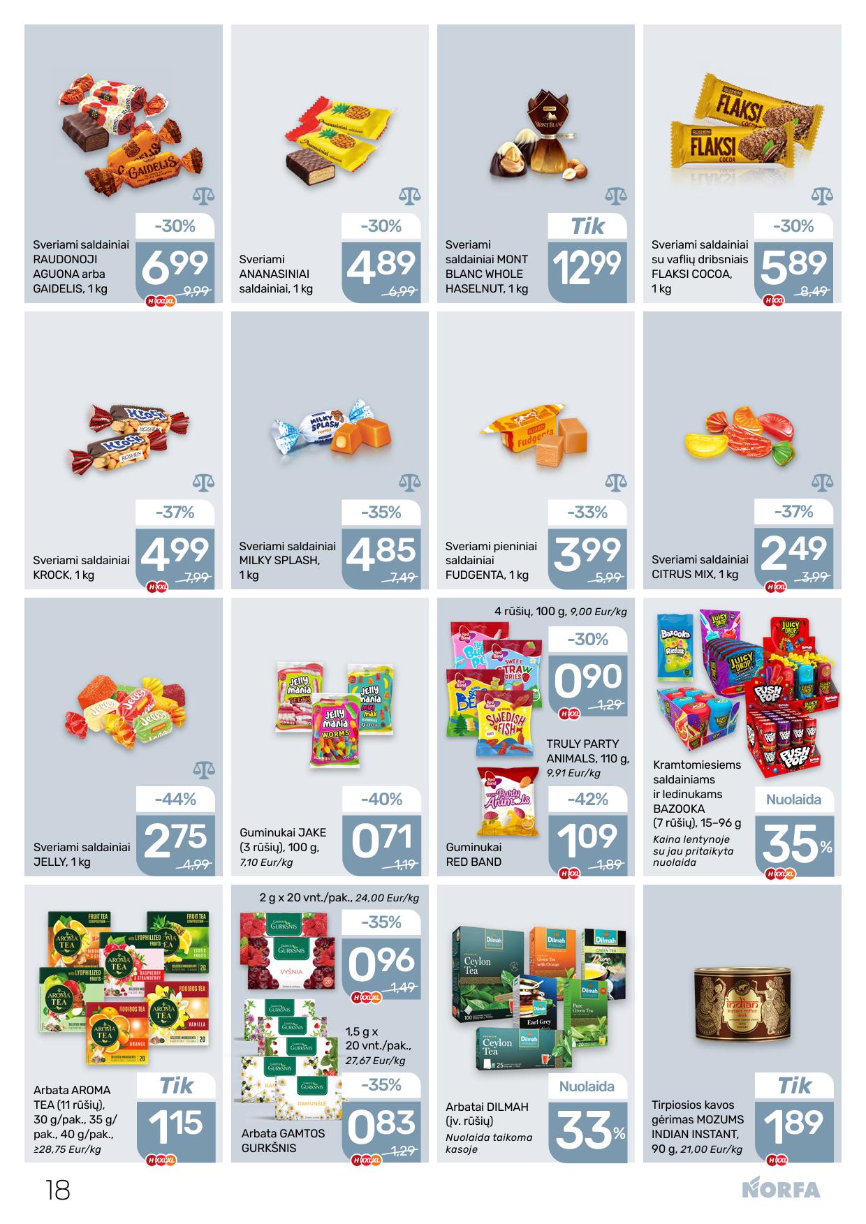 Naujausias NORFA kaininis katalogas 2026.03.05 - 2026.03.18