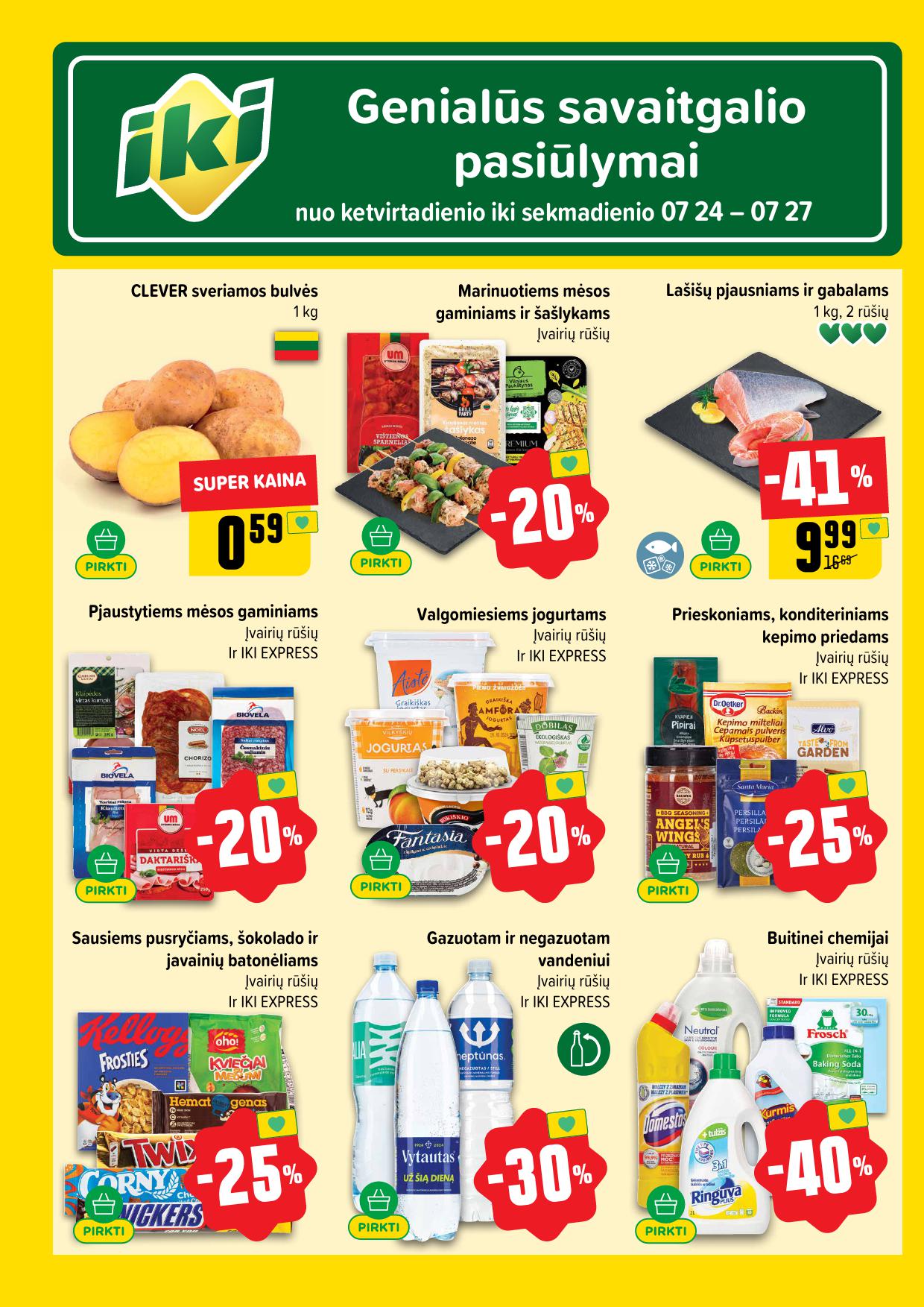 IKI SAVAITĖLĖ akcijų ir nuolaidų leidinys Nr.30 2025.07.21 - 2025.07.27