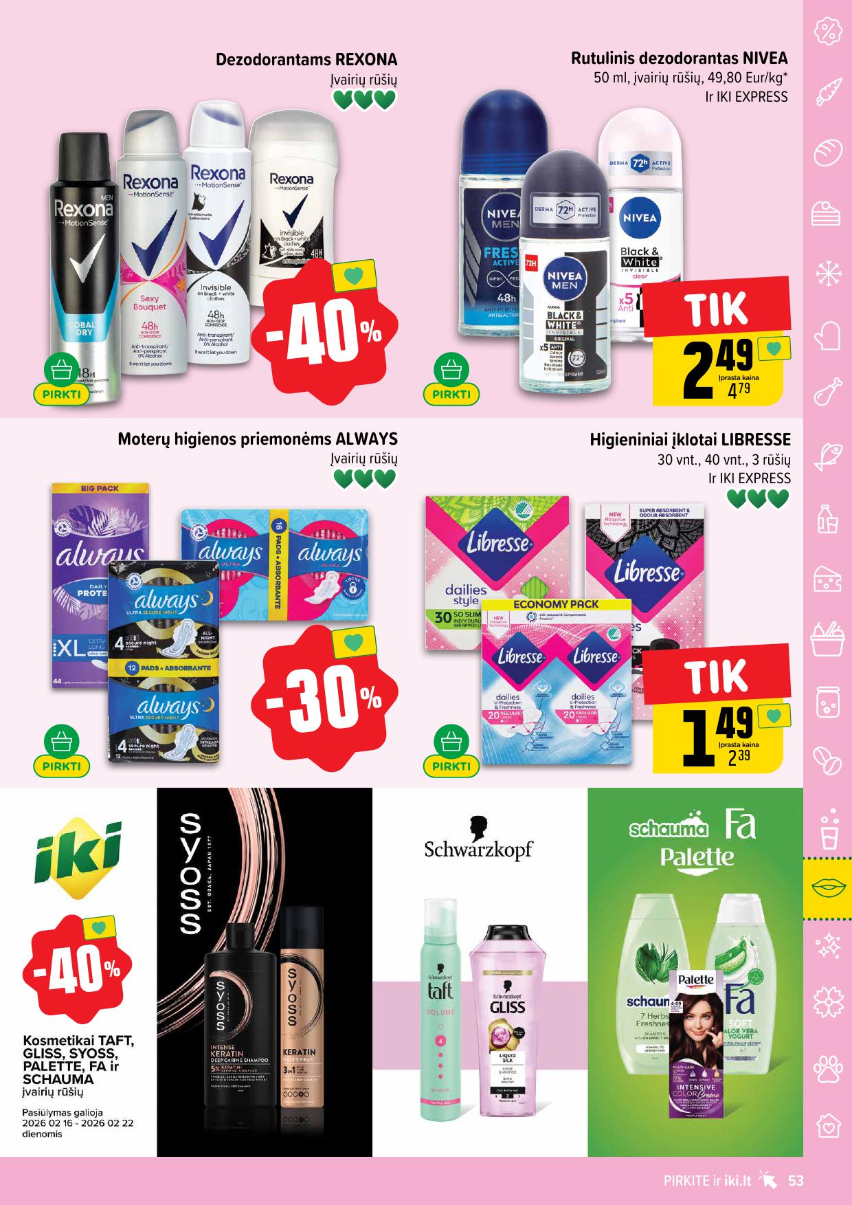 Naujausias IKI kaininis katalogas 2026.02.16 - 2026.02.22