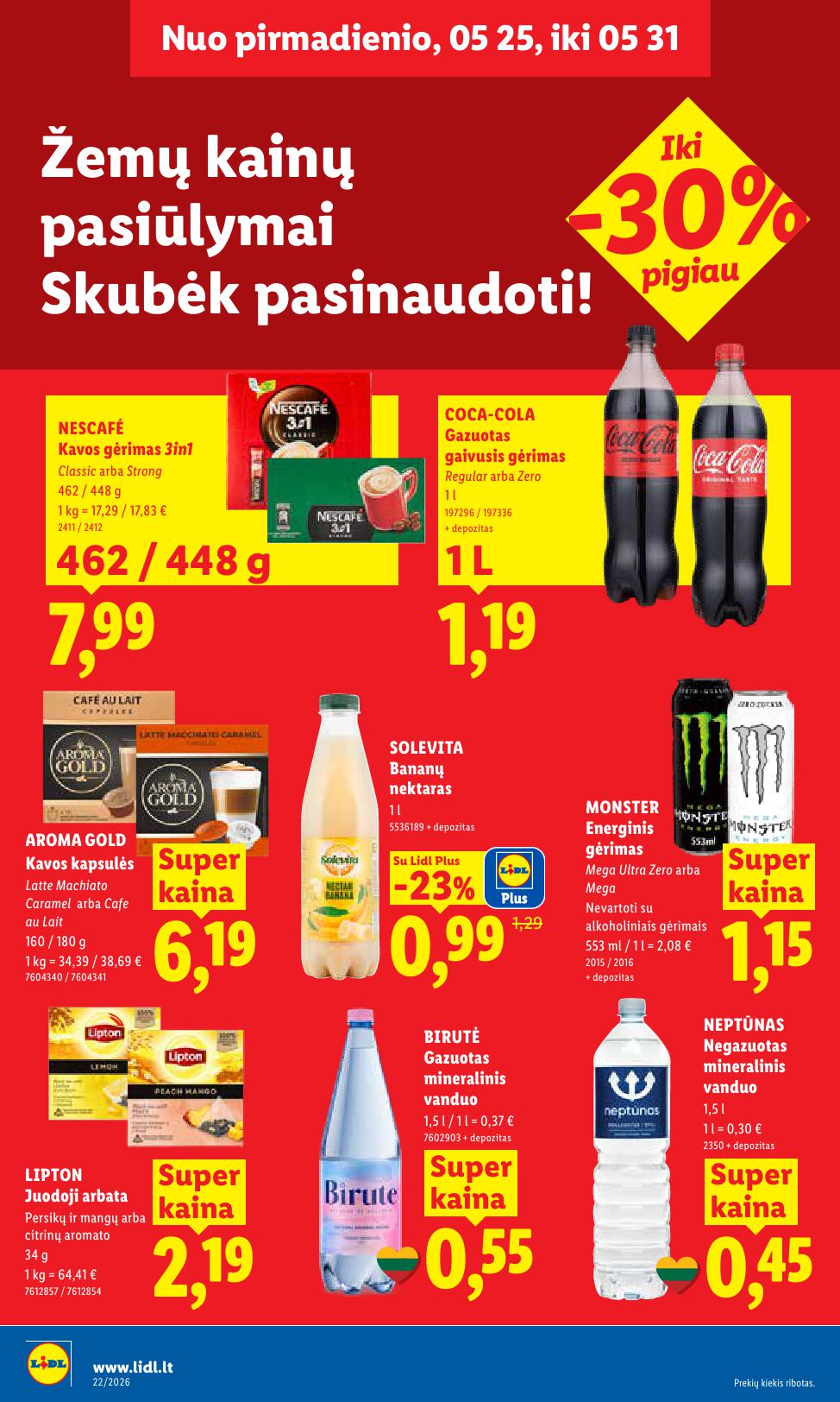 Naujausias LIDL kaininis katalogas 2026.05.25 - 2026.05.31