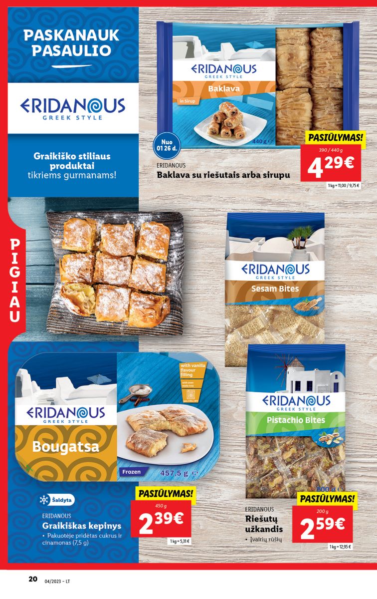 Naujausias LIDL kaininis katalogas 2023.01.23 - 2023.01.29