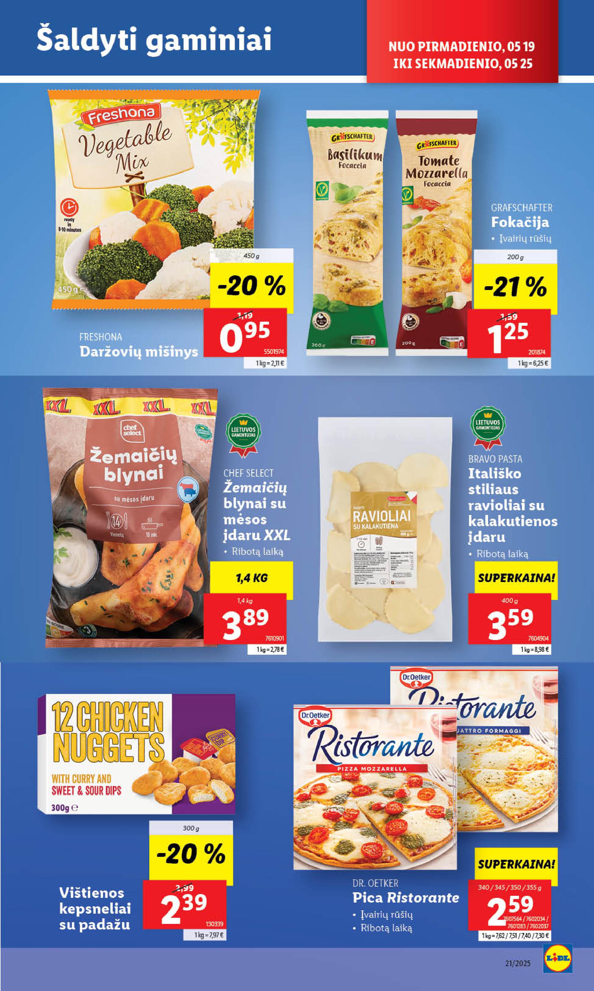 Naujausias LIDL kaininis katalogas 2025.05.19 - 2025.05.25