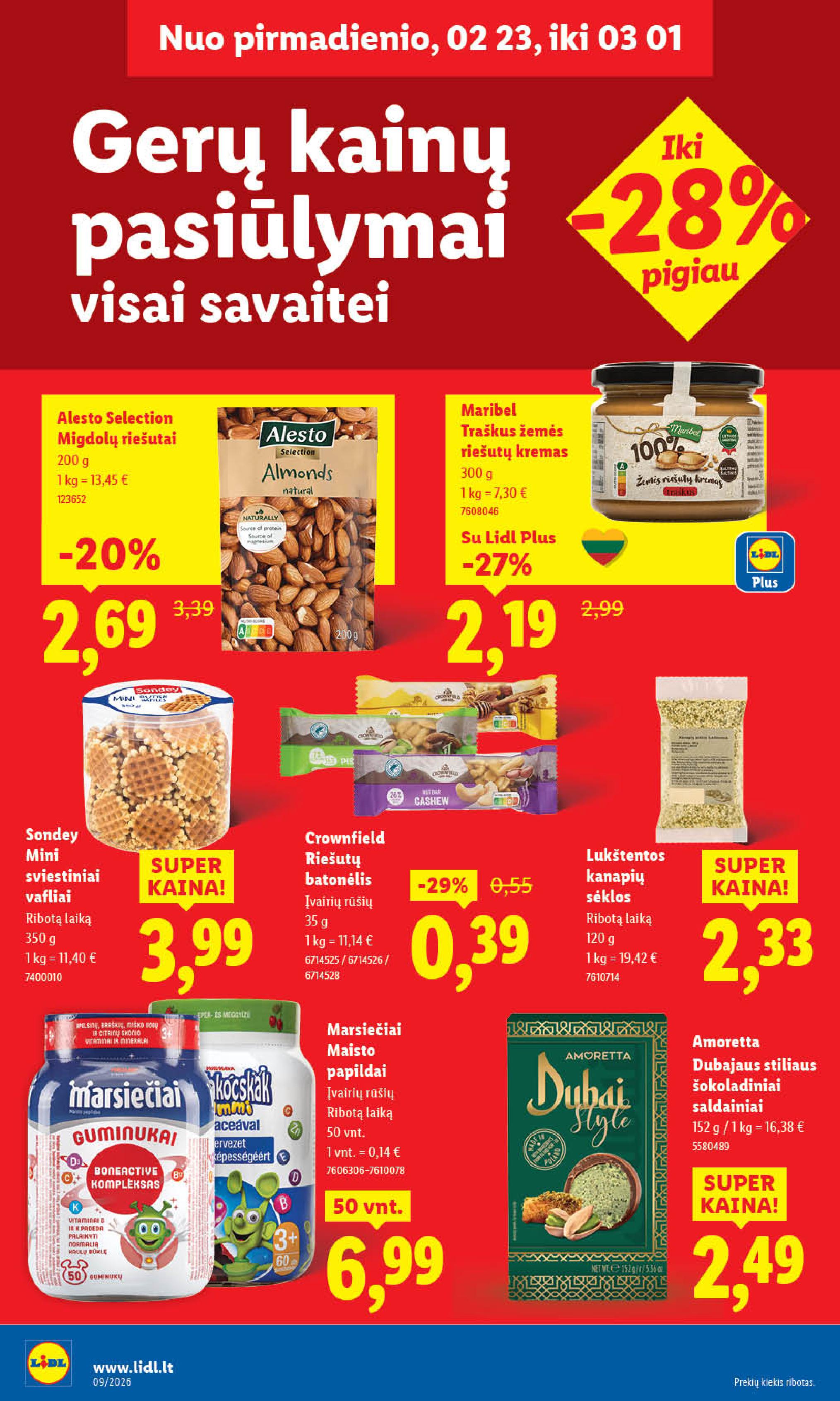 Naujausias LIDL kaininis katalogas 2026.02.23 - 2026.03.01