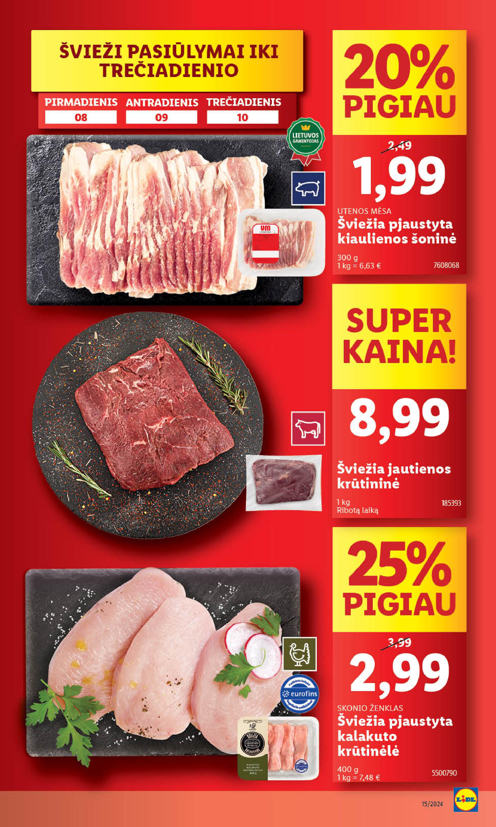 Naujausias LIDL kaininis katalogas 2024.04.08 - 2024.04.14