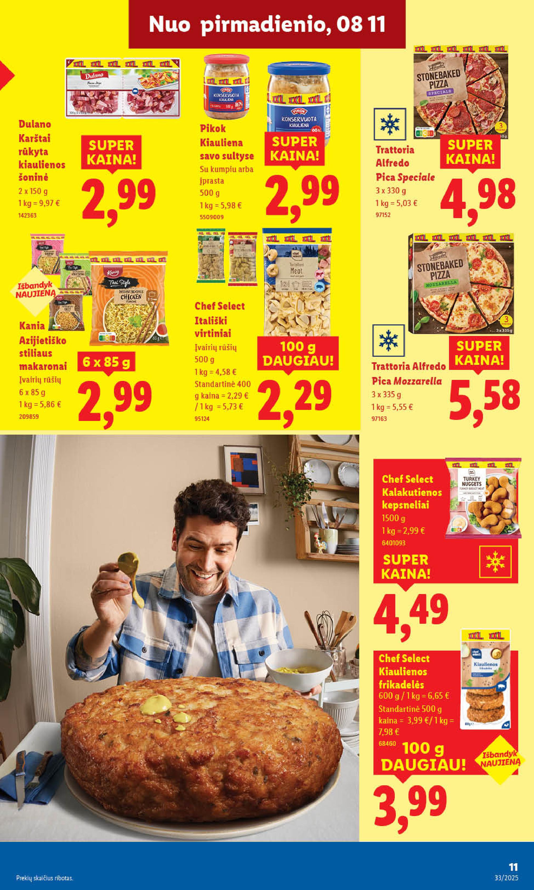 LIDL XXL savaitė "DAUGIAU KAINUOJA MAŽIAU" galioja nuo 2025.08.11