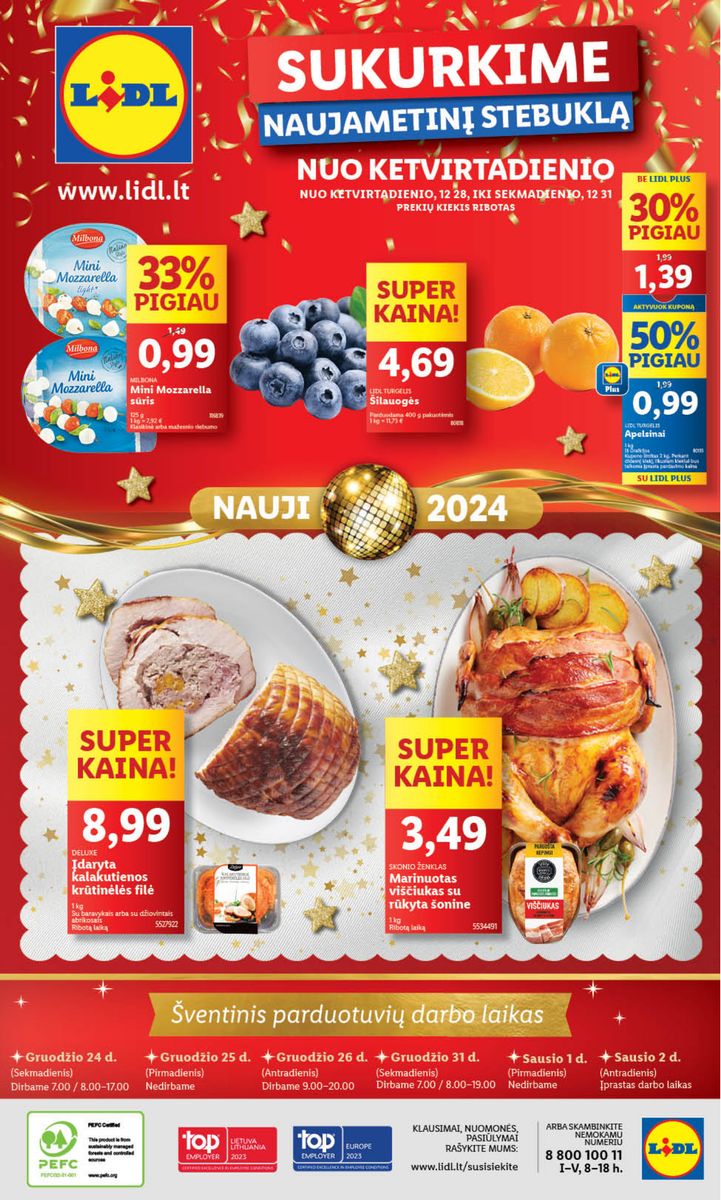 Naujausias LIDL kaininis katalogas 2023.12.26 - 2023.12.31