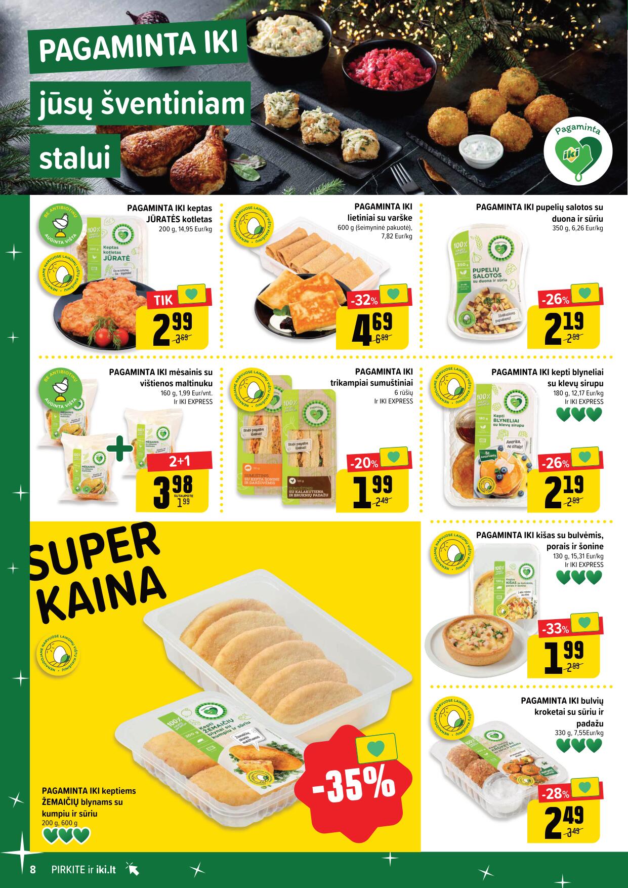 Naujausias IKI kaininis katalogas 2023.12.27 - 2024.01.01