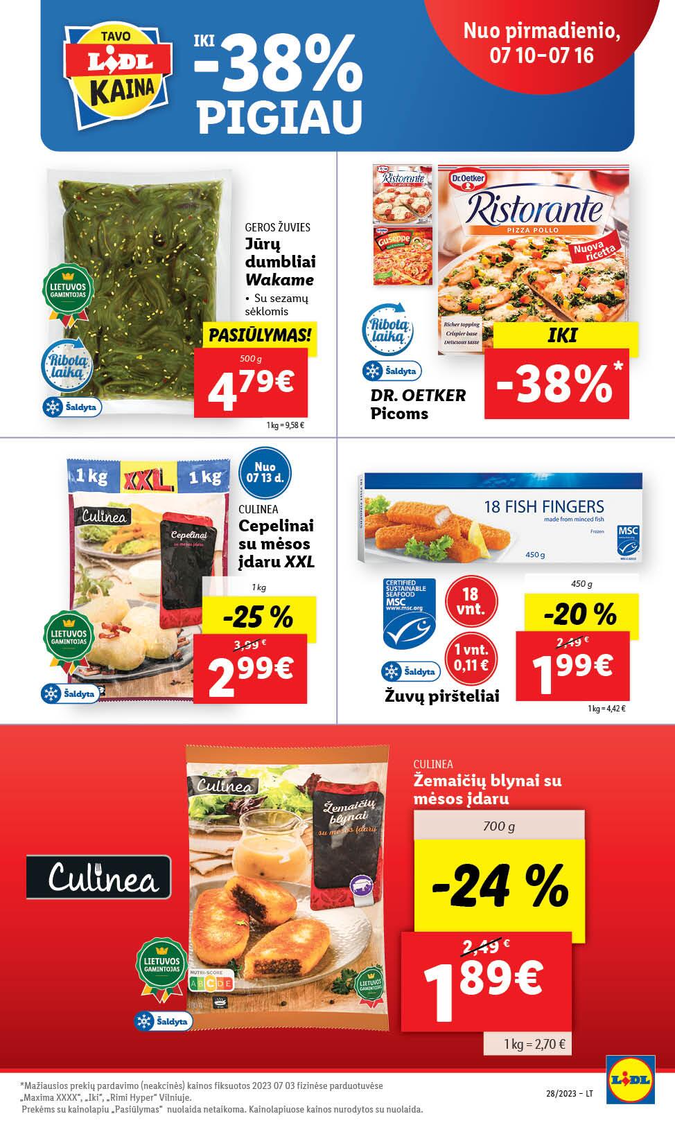 Naujausias LIDL kaininis katalogas 2023.07.10 - 2023.07.16
