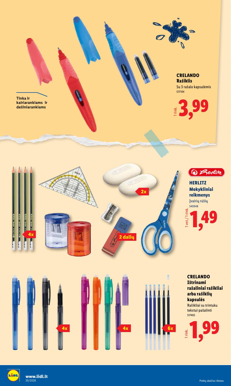 LIDL ne maisto prekių leidinys 2026.07.20 - 2026.07.26