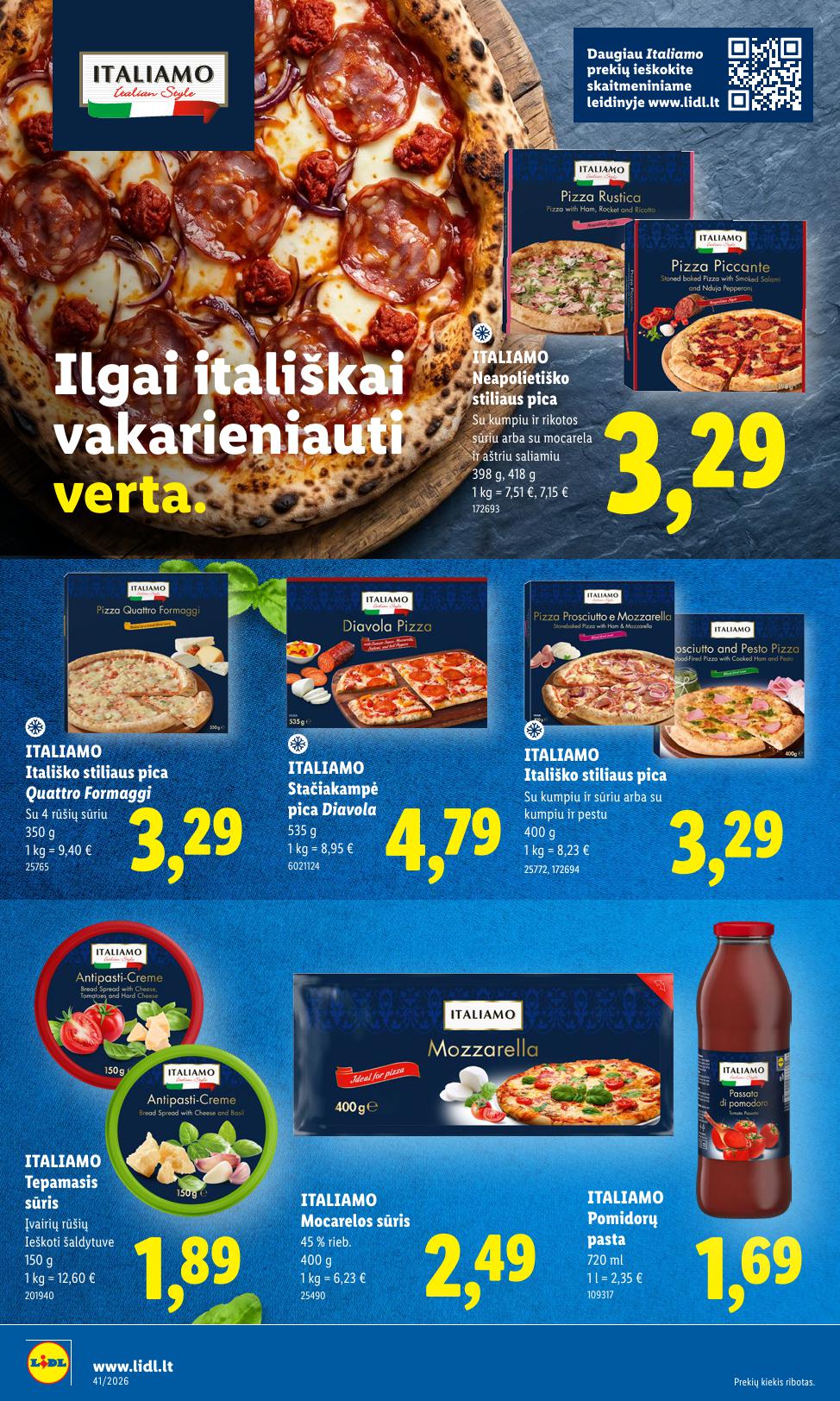 Naujausias LIDL kaininis katalogas 2026.10.05 - 2026.10.11