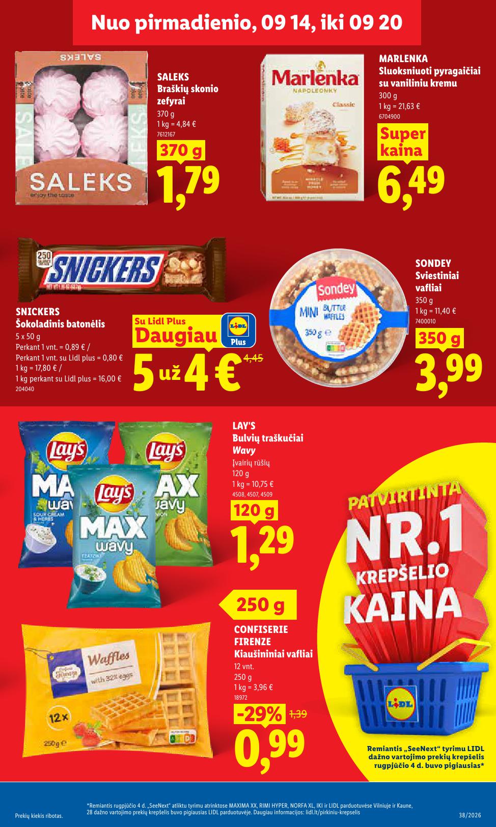 Naujausias LIDL kaininis katalogas 2026.09.14 - 2026.09.20