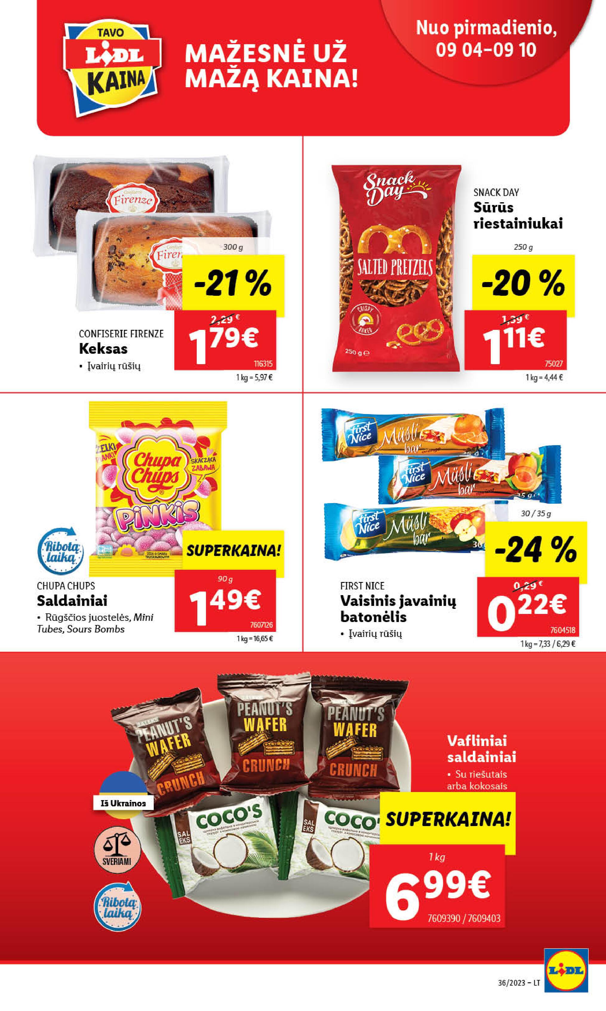 Naujausias LIDL kaininis katalogas 2023.09.04 - 2023.09.10