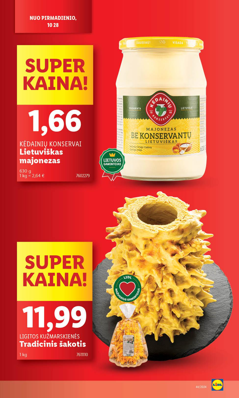 Naujausias LIDL kaininis katalogas 2024.10.28 - 2024.11.03